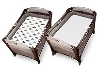 Vista 86 de Las sábanas bajeras de colchón 100% algodón orgánico se ajustan y son compatibles con Graco Pack n Play, Babyletto, Pamo Babe, Baby Trend y muchos