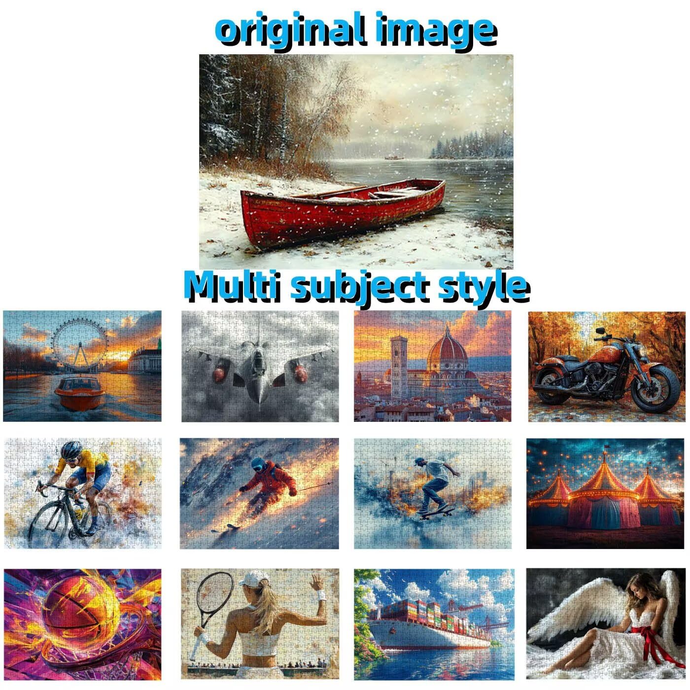 Puzzle 2000 Piezas Bote, Puzzle 2000 Piezas Adulto RíO, Rompecabezas de Madera para Adultos 70 x 100cm, Puzzles para Toda la Familia Cuadros Decoracion Salon Modernos Regalo Mujer Hombre RXPT-10713