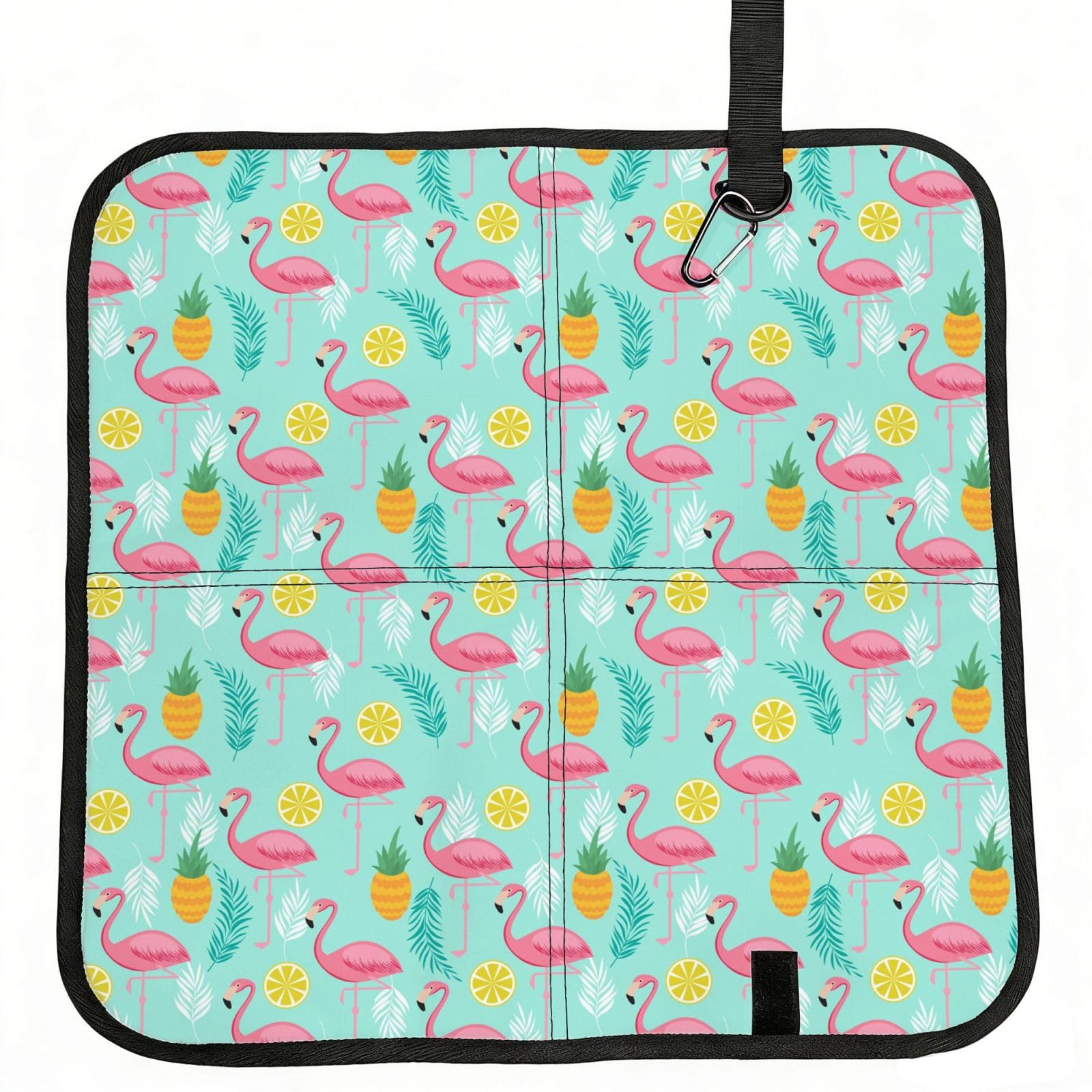 ERCgad Flamingo Print Foldable Seat Cushion Portable Chair Pad Lightweight Travel Outdoor Office Home