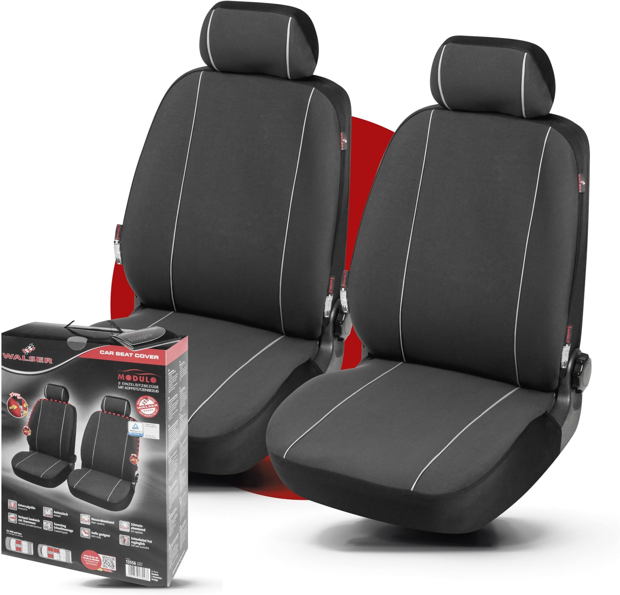 Sitzbezüge Set Für Toyota Yaris Hybrid 2015-2024 - PU Leder Grau