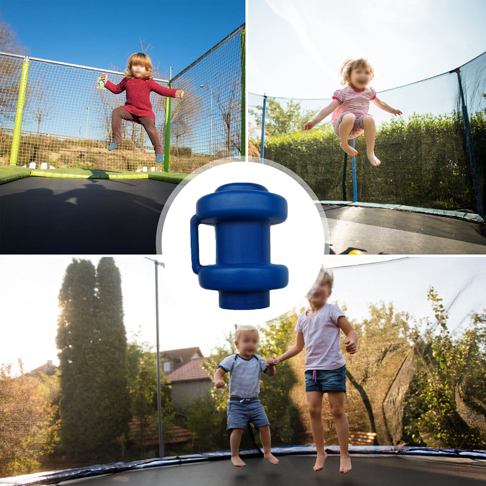 Tappi Per Trampolino Ø25mm - Set Da 8, Nero, Per Protezione Pali Rete Sicurezza - Foto 4