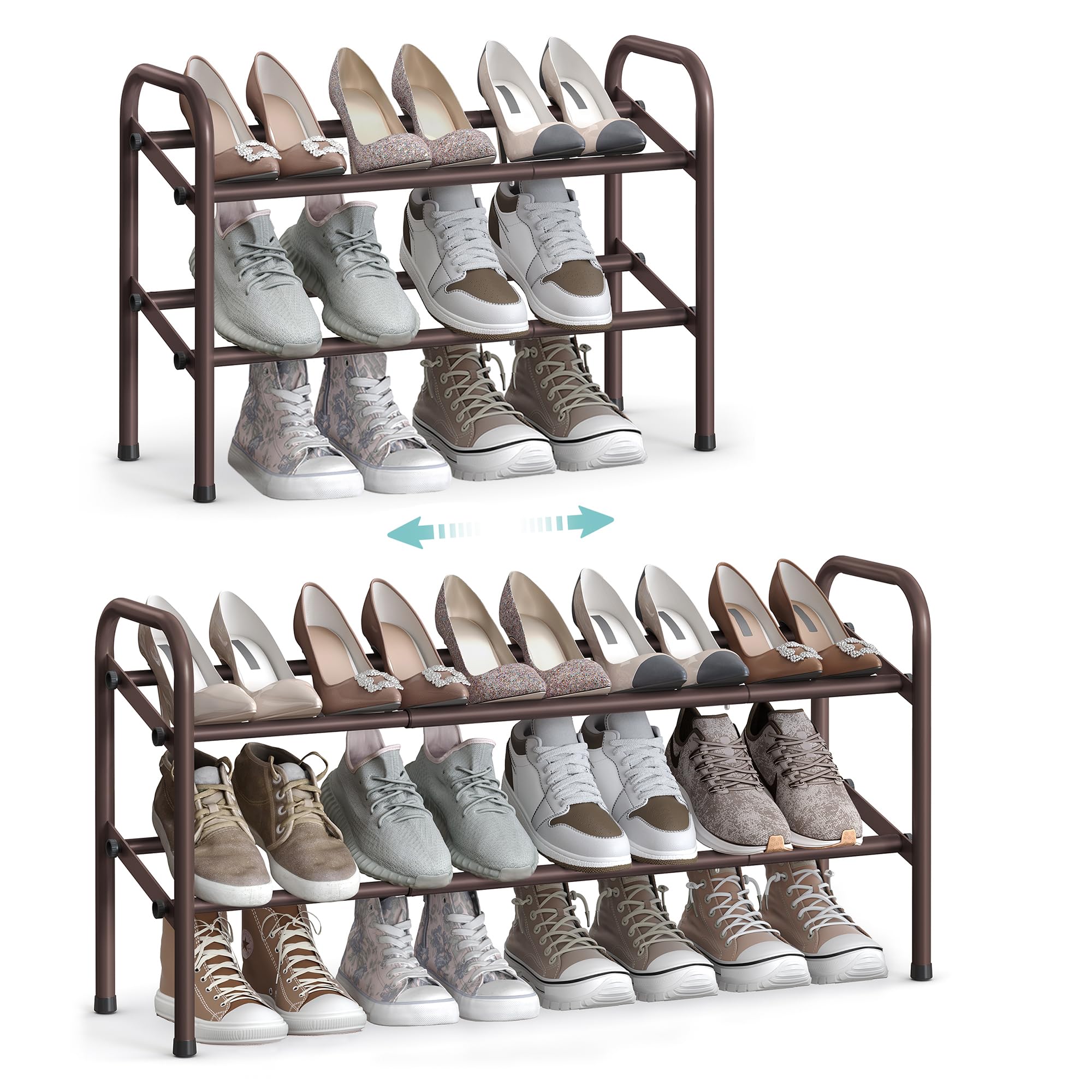 Double-Layer Schoenenrek Plastic Verstelbare Geïnt... - Vicedeal