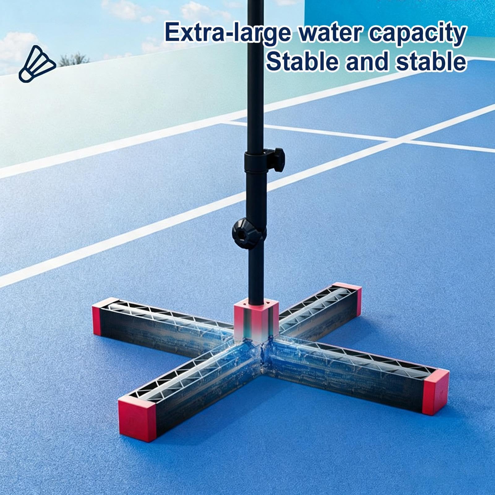 Allenatore automatico di badminton con rimbalzo automatico ad altezza regolabile | Badminton Strumento di auto-allenamento per donne, uomini, adolescenti, per interni ed esterni, casa, cortile