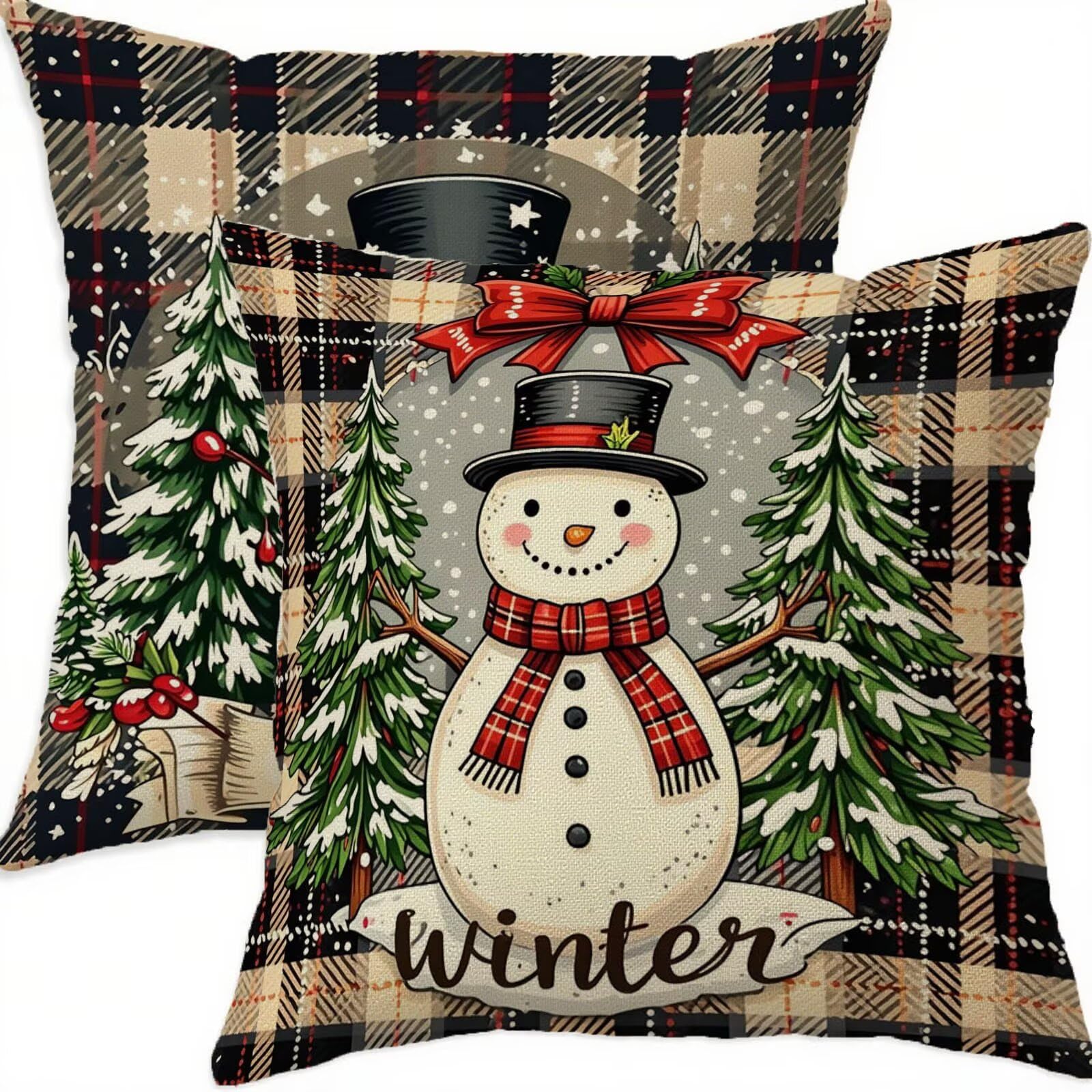 Taies d'oreillers lot de 2 housse coussin 70x70cm imperméable