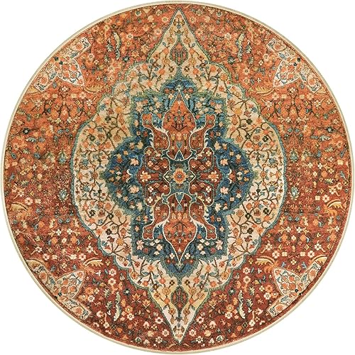 Miniatura 9 de Sivilife Alfombra de pasillo lavable con diseño floral oriental de 2 x 6 pies, tapete de cocina extra largo antideslizante, bohemio, tribal, suave,