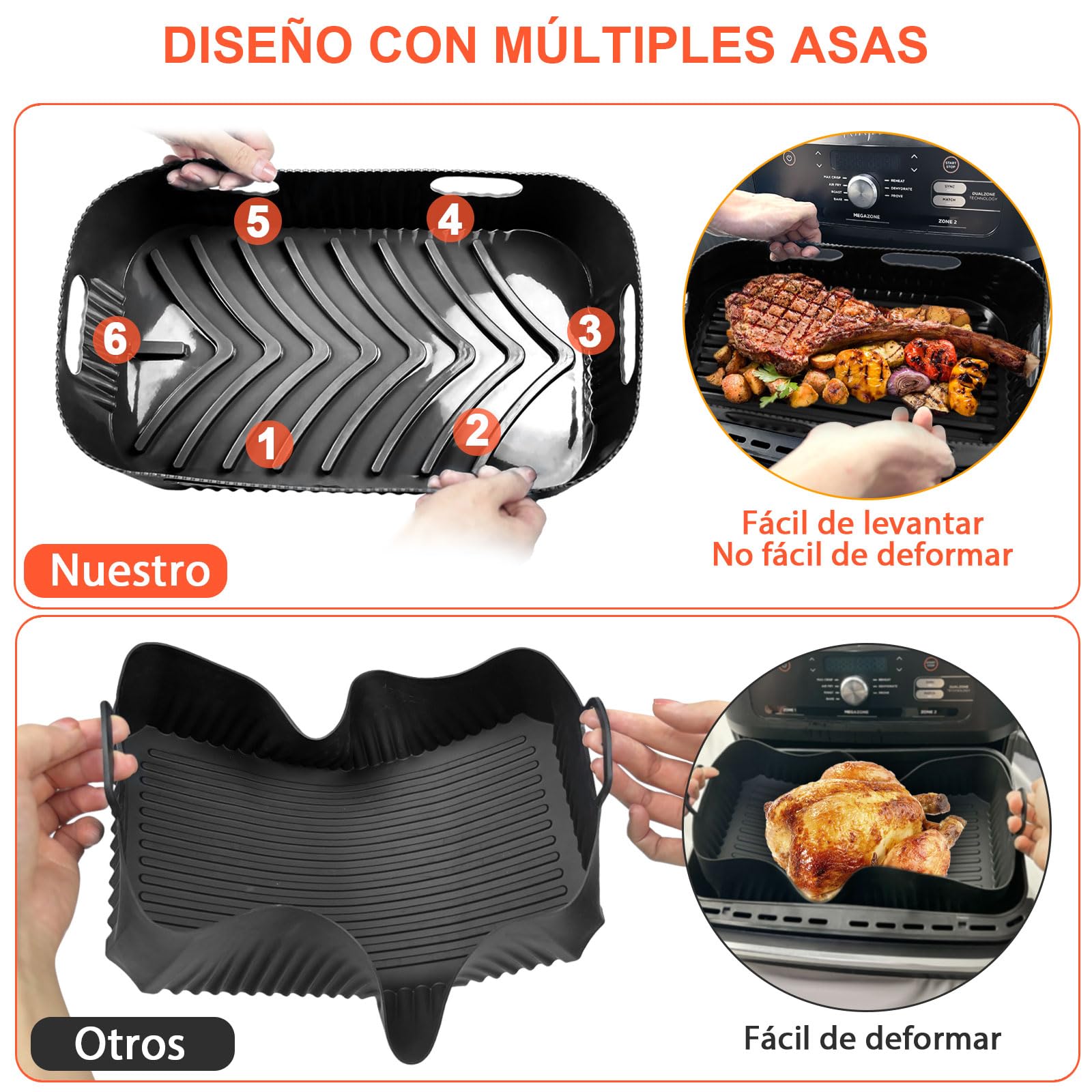 Filtri Per Friggitrice Ad Air Instant Vortex Plus - Confezione Da 6 Pezzi, Elimina Odori E Assorbe Grasso - Foto 11