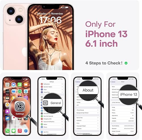 Miniatura 8 de HATOSHI Funda para iPhone 13, silicona líquida mejorada protección de cámara con 2 protectores de pantalla, forro de microfibra suave antiarañazos,