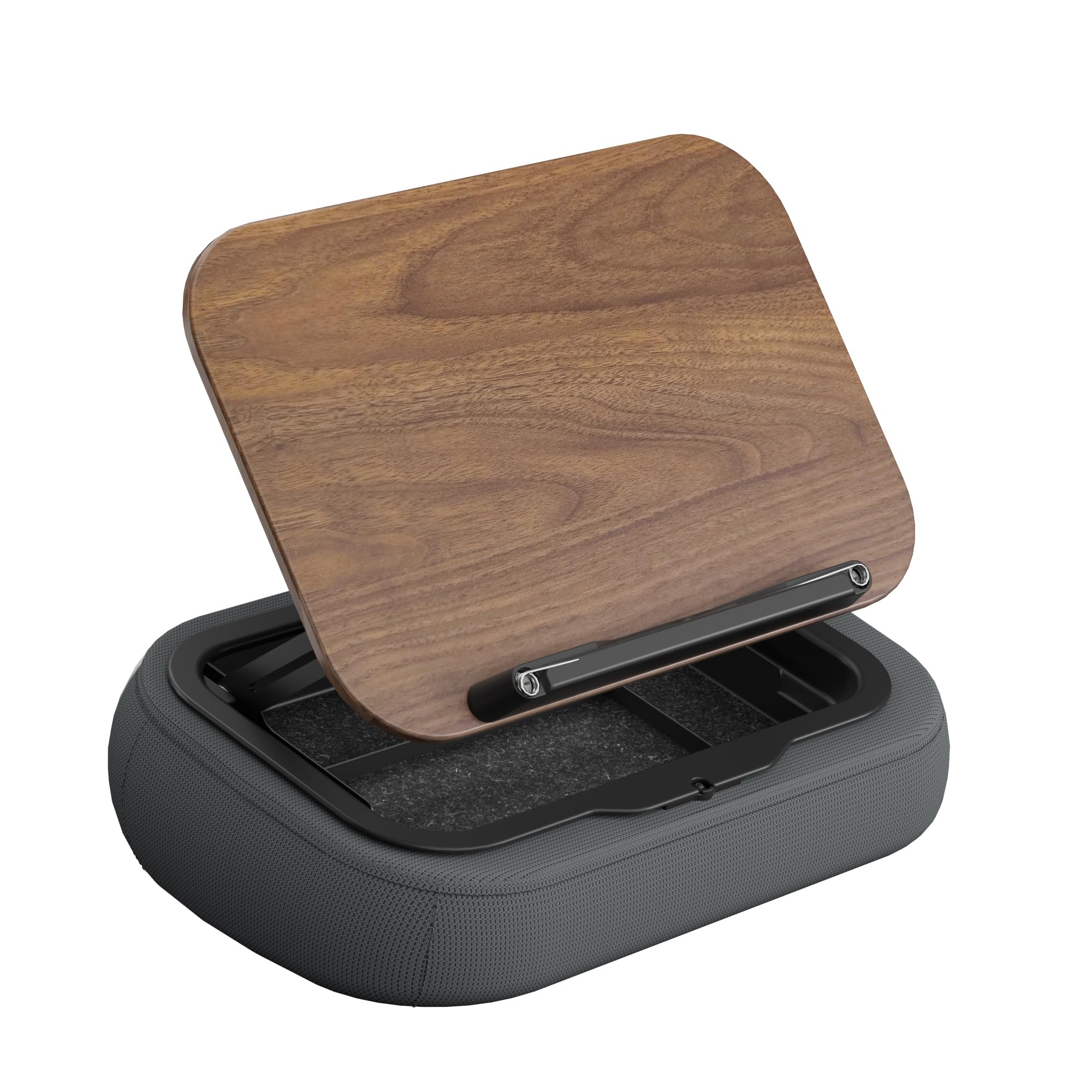 SupeDesk Supporto per libri da leggere, regolabile, per divano, letto, scrivania, morbido cuscino da lettura con clip laterale e spazio di archiviazione, pieghevole, a mani libere, essenziale per gli