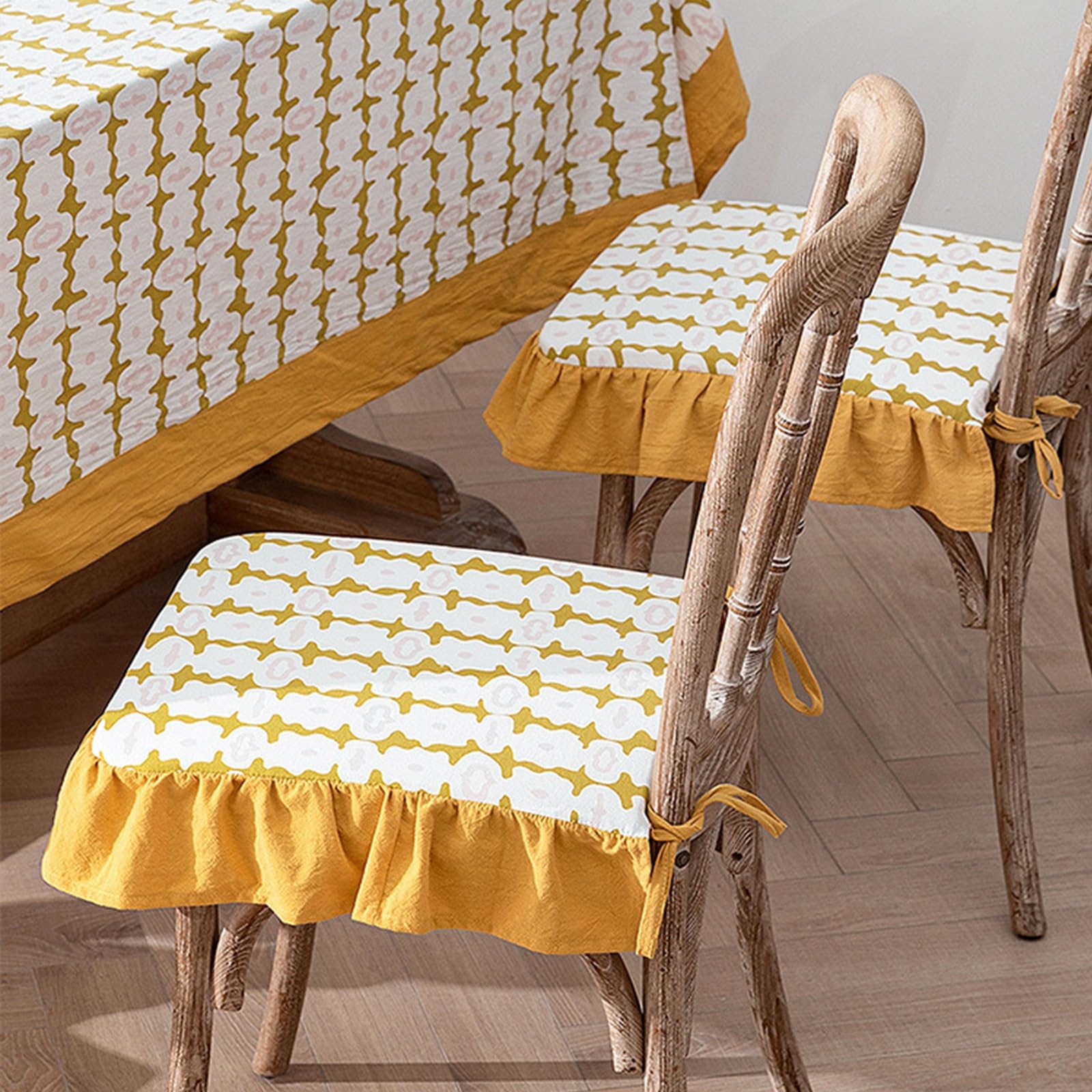 Cojín para silla suave contra asientos duros de comedor con diseño vintage pack de 2