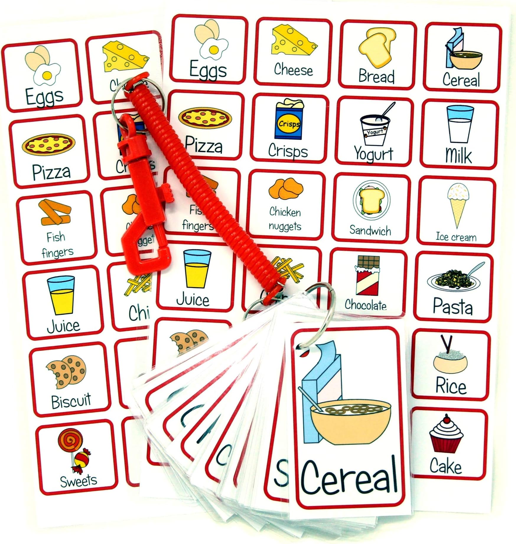 Food and Drink Picture Communication Flash Cards for Non Verbal Communication Autism Speech Therapy