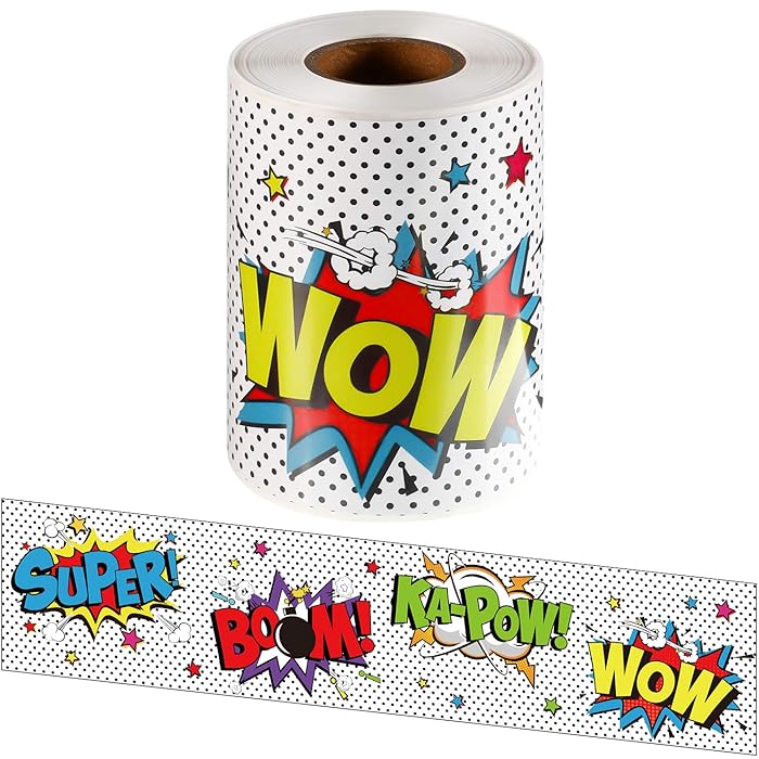 Buy Bulletin Board Borders, White Hero Straight Paper Border Trim for