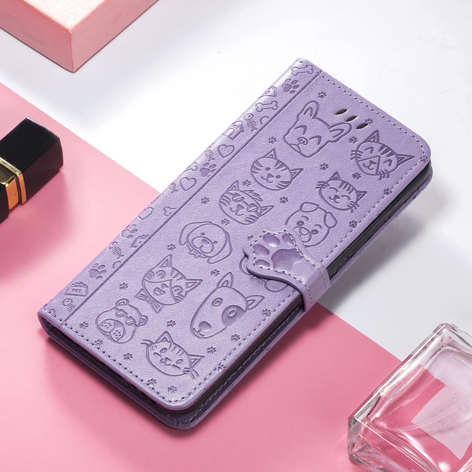RonRun Cover ZTE Blade A33s, Custodia a Libro con Supporto Stand e Slot Porta Carte Case a Portafoglio Magnetica in Pelle PU Adatto per ZTE Blade A33s, nero