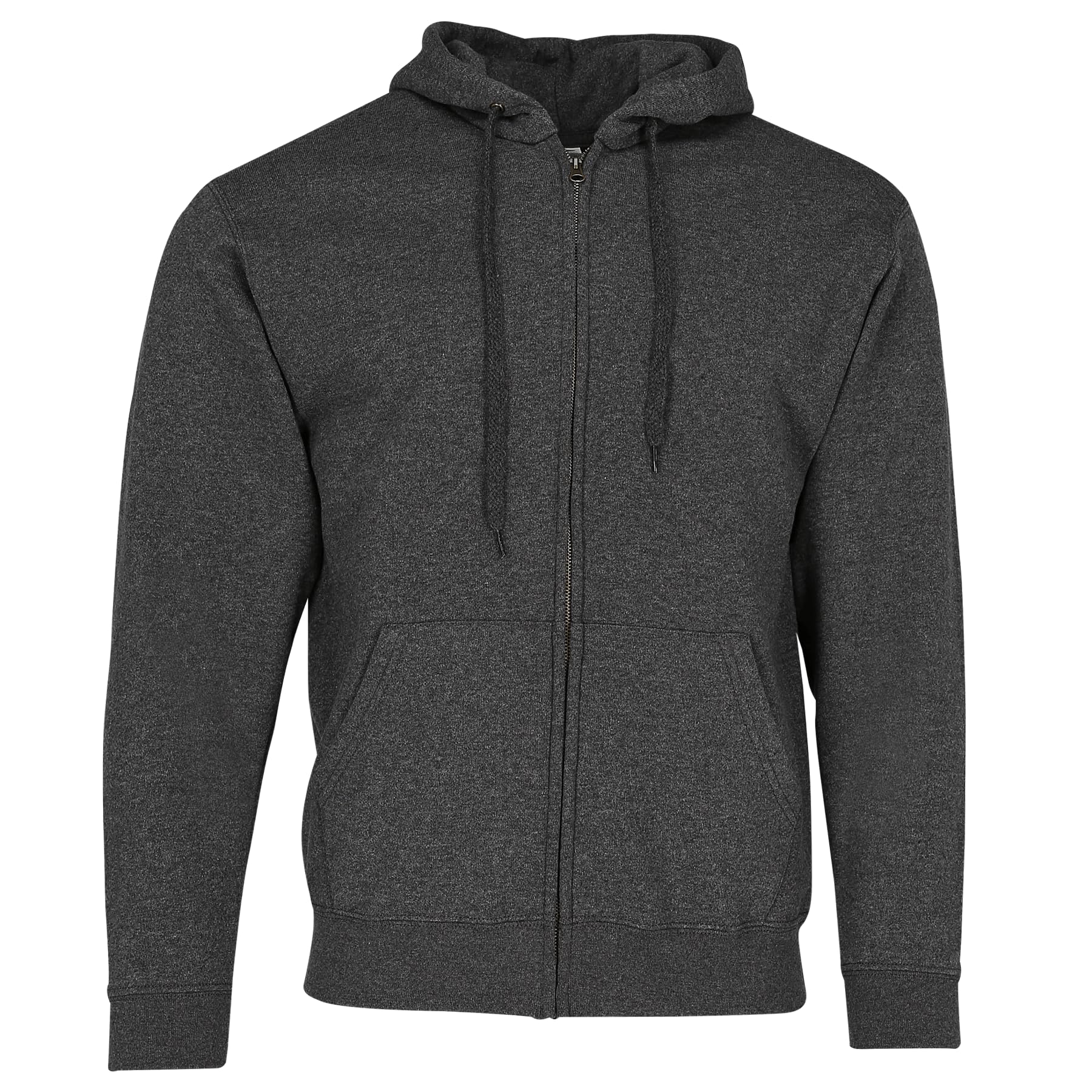 Fruit Of The Loom Men's Dark Grey Mottled 12208B Sweatshirt - Yellow - Large