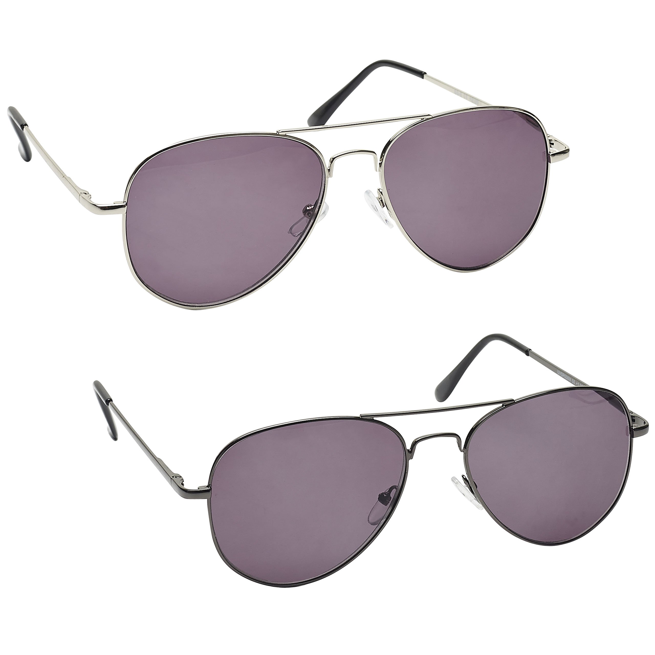 The Reading Glasses Company Gafas De Lectura Plata Pistola De Metal Gris Lectores De Sol Valor Pack 2 Uv400 Hombres Mujeres Ss8-87 +3,00 2 Unidades 70 g