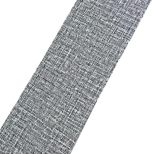 Miniatura 2 de Patrón de lino gris de 32.8 ft, extraíble, PVC, impermeable, decoración de pared, extraíble, autoadhesivo, azulejos de cocina, baño, papel tapiz de