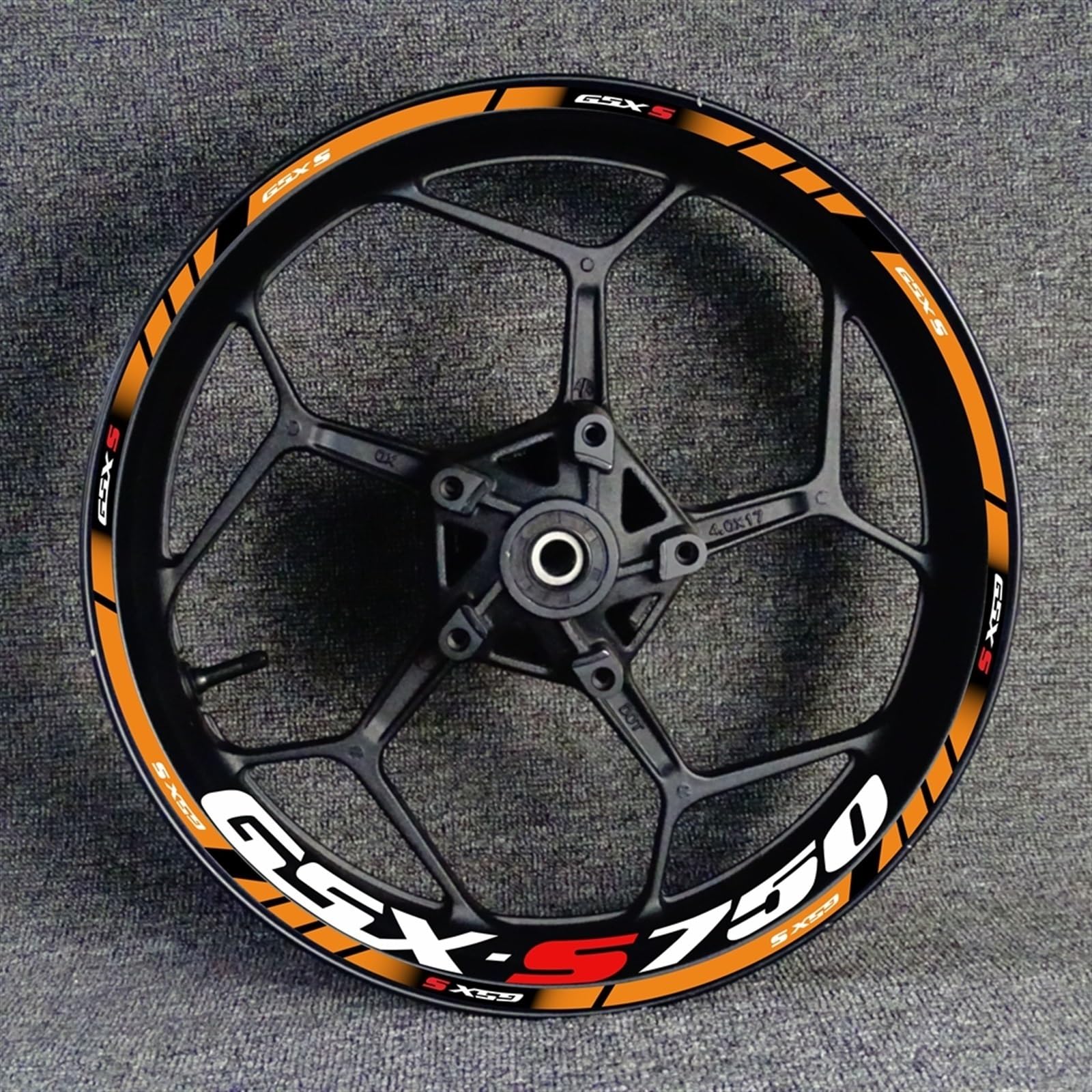 Motorcycle Wheel Hub Decal Set for Suzuki GSX-S750 GSX750S GSXS750 Gsxs 750 S750 Rim Sticker Wheel Rim Sticker