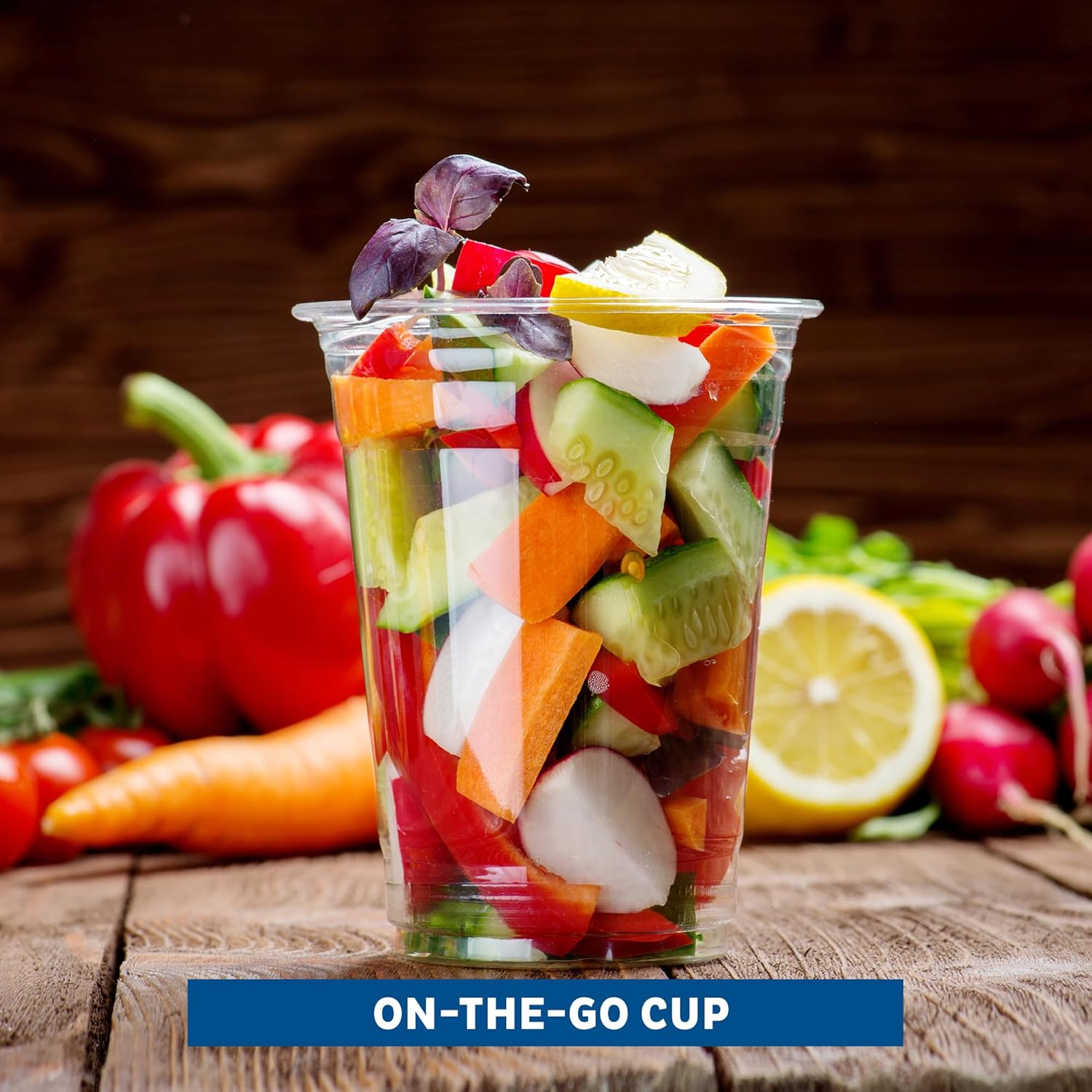 Freshware 16 oz Clear Disposable Plastic Cups, Clear Plastic Cups Tumblers, Heavy-duty Party Glasses, Disposable Cups for Thanksgiving, Halloween, Christmas Party, 16 Oz Cups, 100 Count (Pack of 1)