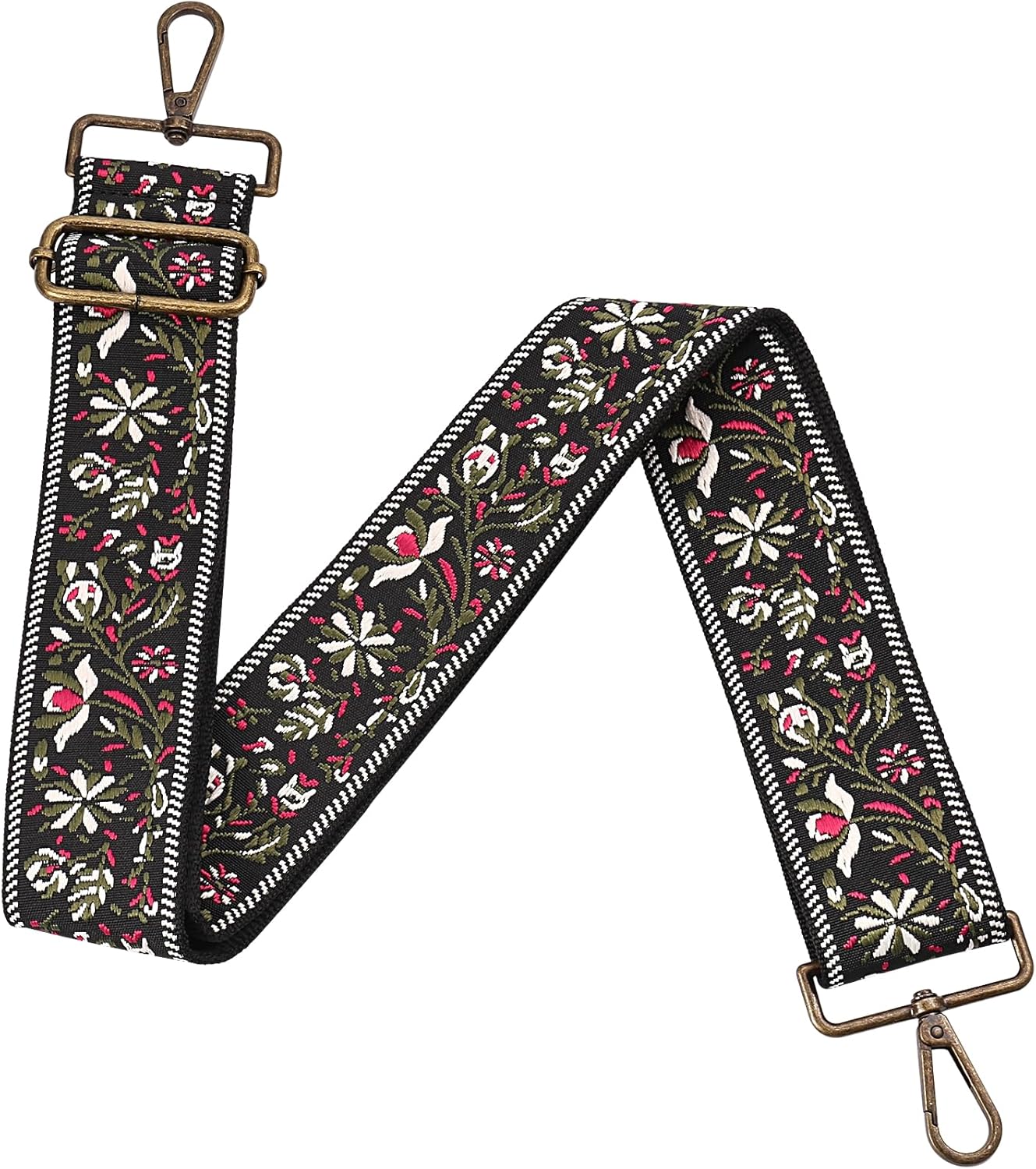 MIRIFRIGE Wide Embroidery Purse strap Replacement Crossbody