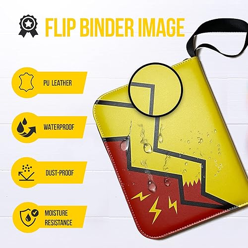 Miniatura 5 de Game Depot Carpeta de tarjetas para carpeta de tarjetas Pokémon 4 bolsillos 400 bolsillos con 50 fundas extraíbles