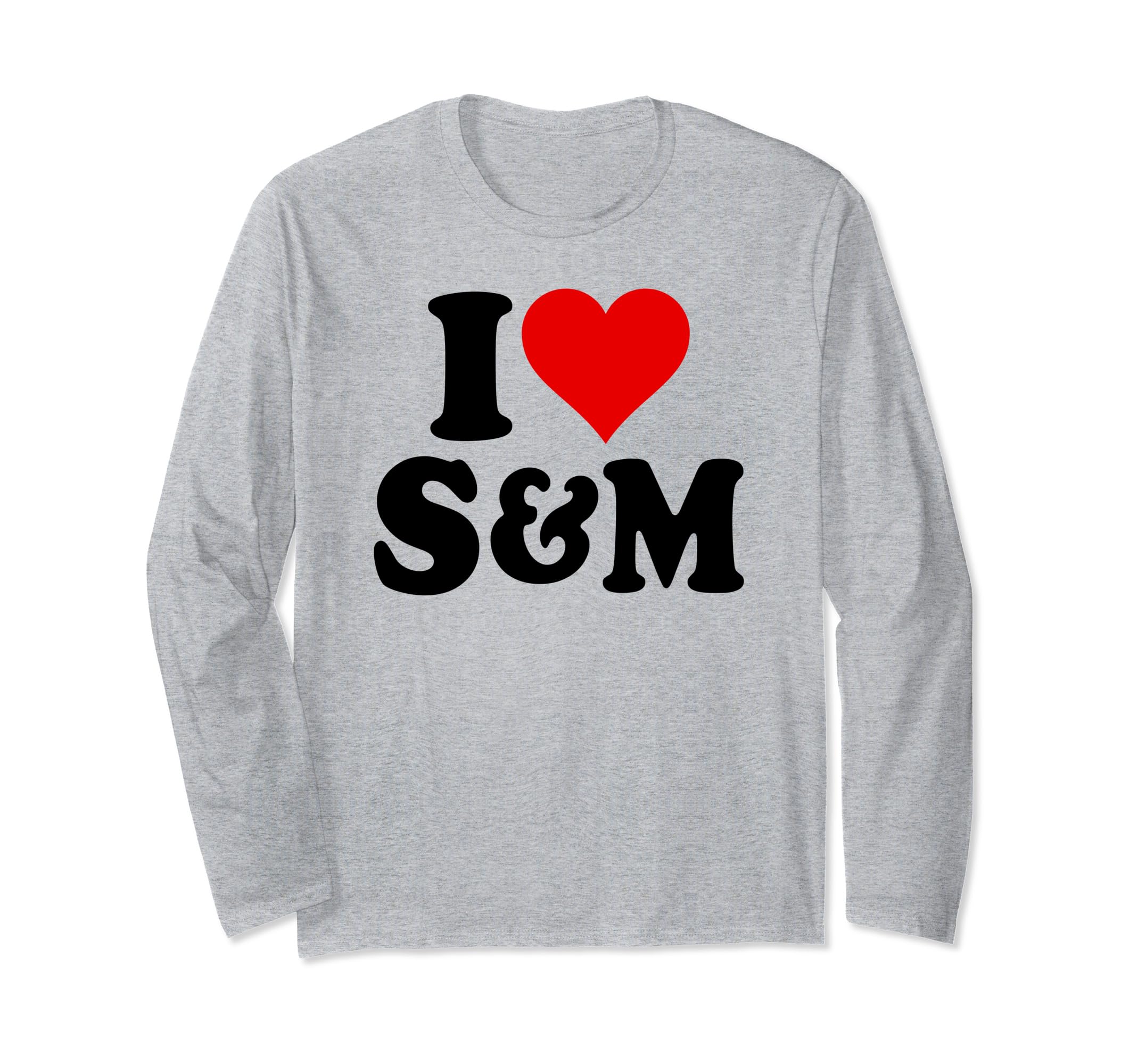 I LOVE HEART S & M S AND M S&M Long Sleeve T-Shirt : Amazon.co.uk
