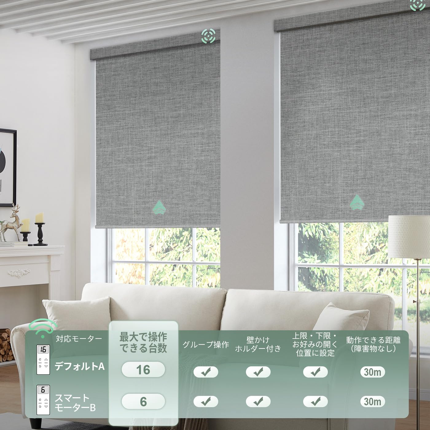 Yoolax 電動 ロールスクリーン 遮光1級 アレクサ対応 Amazon｜Yoolax 電動ロールスクリーン 遮光1級 スマートブラインド