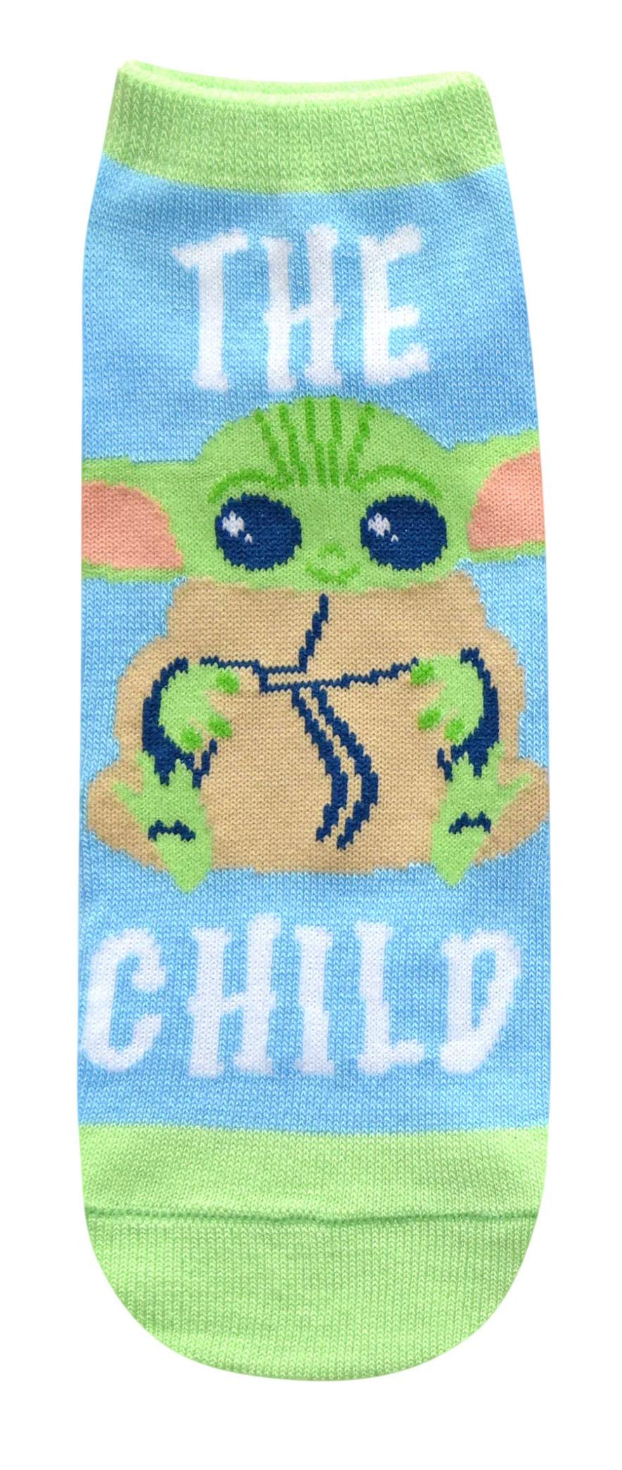 STAR WARS Baby Yoda Chibi Art Here For The Soup Juniors/Womens 5 Pack Ankle Socks