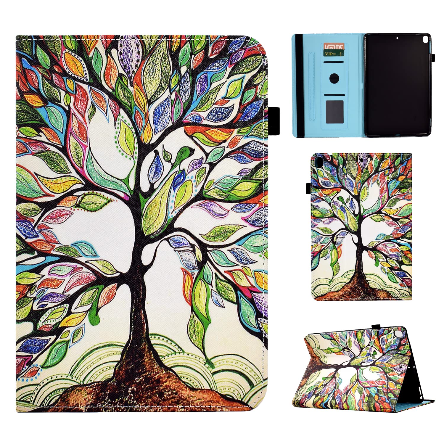 Coque Per IPad 10,2 Pouce 9ème Génération 2021/iPad 8ème Gén 2020/iPad 7ème Gén 2019 Étui Cuir PU Housse De Protection Flip Portefeuille Cover Case Avec Fonction Support, Marron