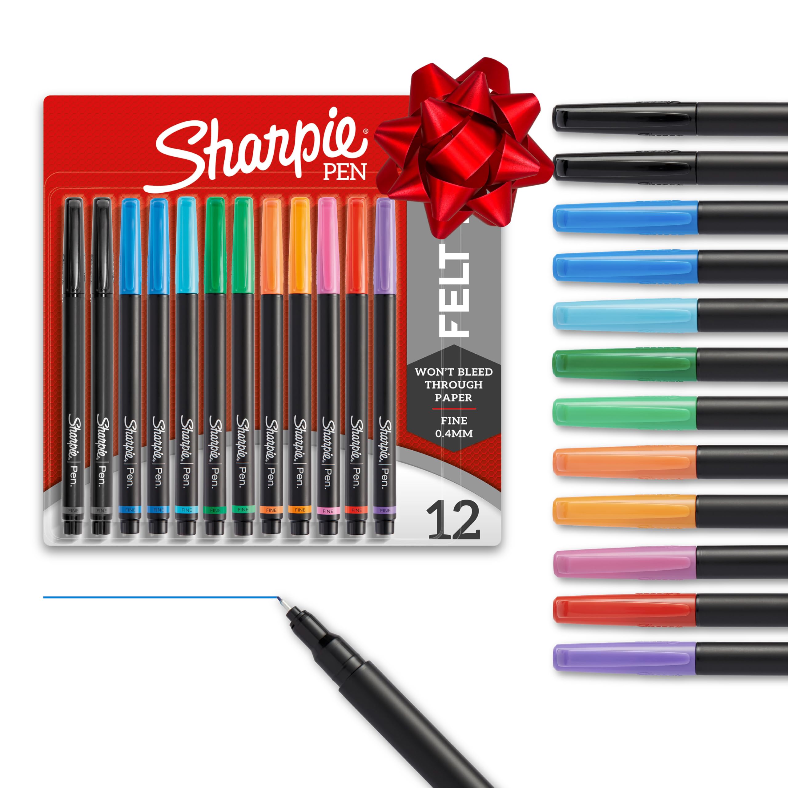 Sharpie Pens Stylo Fine 12/Pkg