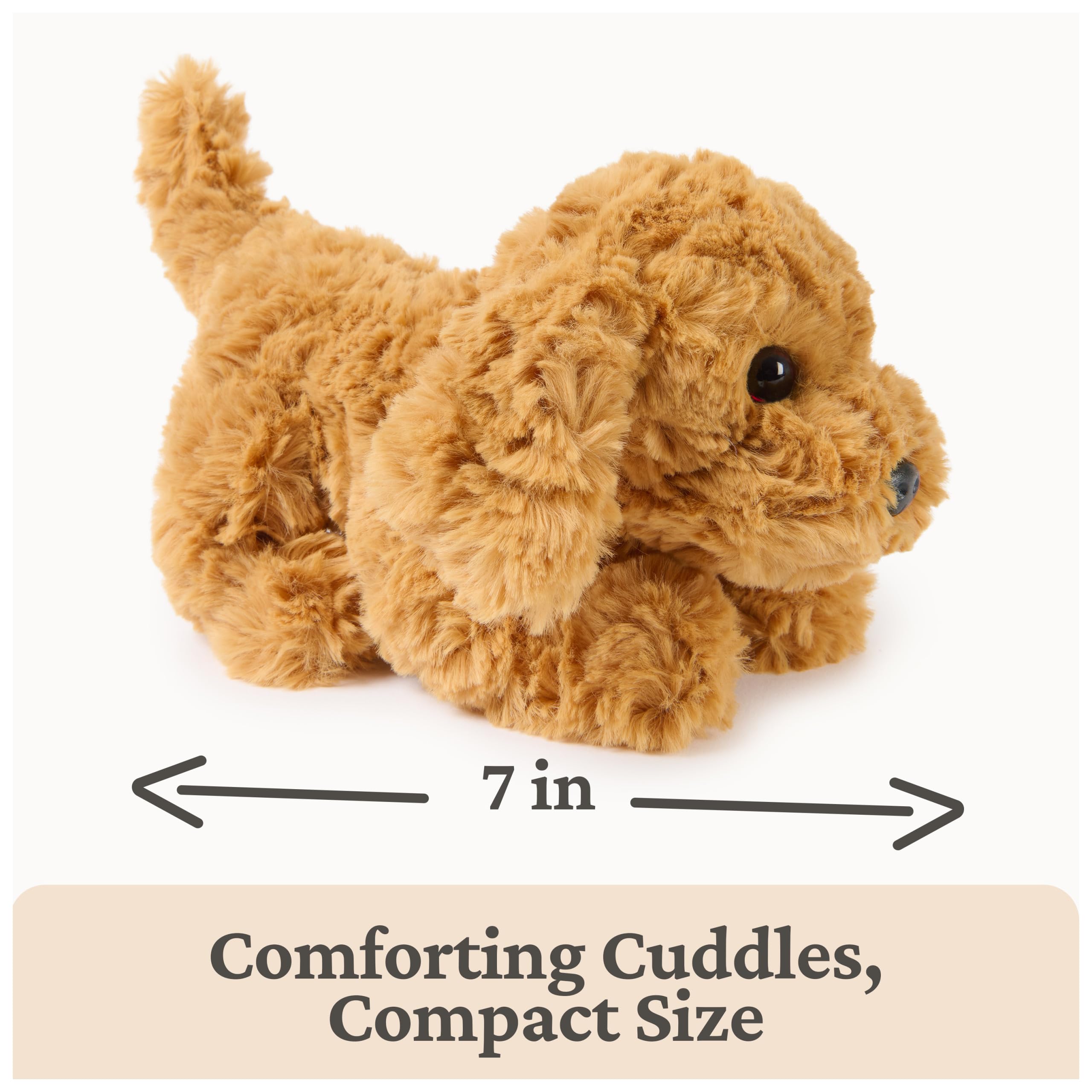 GUND Muttsy szczeniak, małe wypchane zwierzęta, klasyczne pluszowe zabawki dla dzieci od 1 roku życia, bursztyn, 18 cm