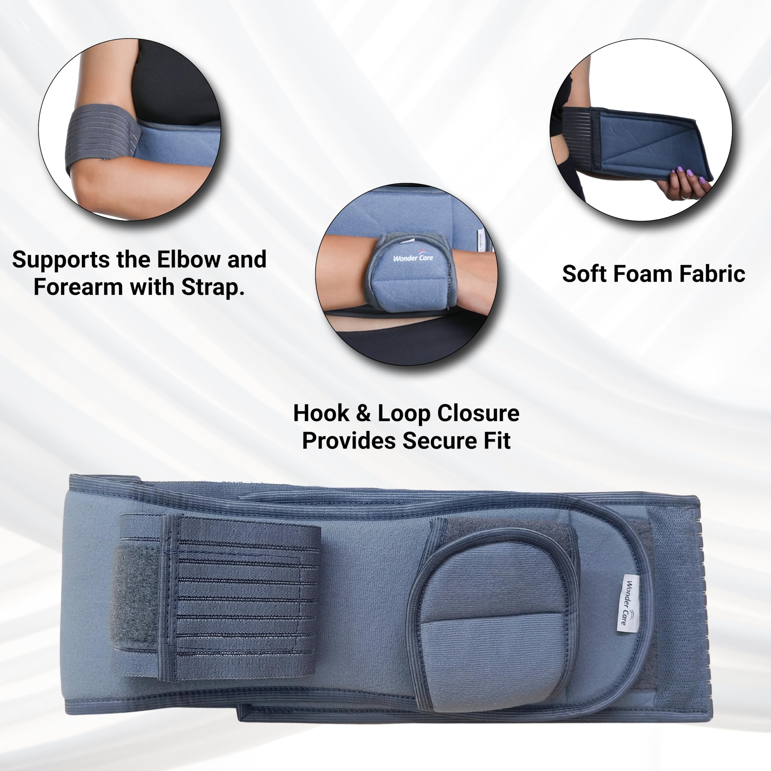 Wonder Care Tutore immobilizzatore spalla sinistra destra Collare clavicola Lussazione ossea Sublussazione Stabilizzatore spalla Tutore compressivo dopo intervento alla cuffia dei rotatori_nero UNI