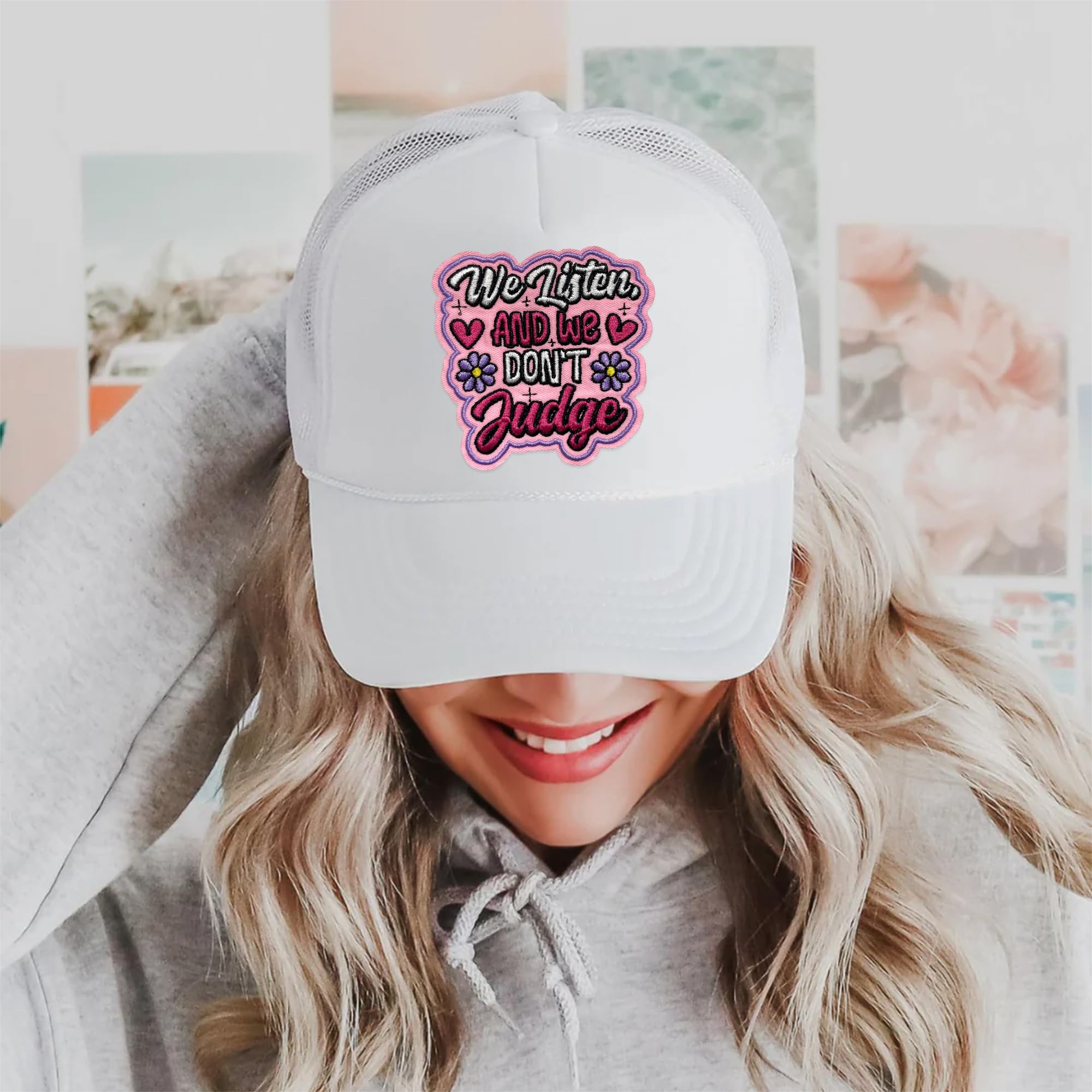 Cute 'Please Be Patient I'm Just A Girl' Iron-On Patch With Pink Bow Heart - Embroidered, 3 Inches, Easy To Apply, Perfect For DIY Fashion & Gifts - View #5