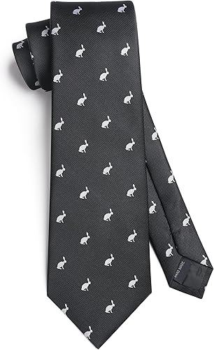 Miniatura 4 de HISDERN Corbatas para hombre, divertido pañuelo, diseño clásico, corbatas para hombre, corbata de bolsillo, juego cuadrado