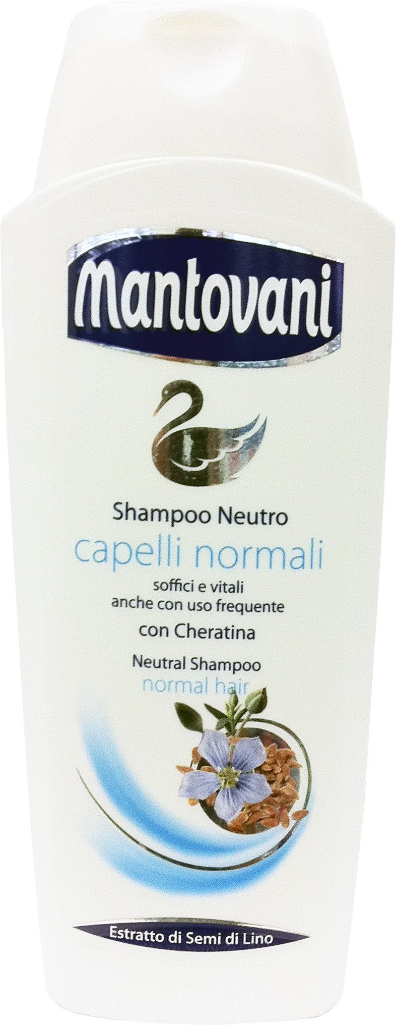 12 x MANTOVANI Neutralny szampon do włosów normalnych 400 ml