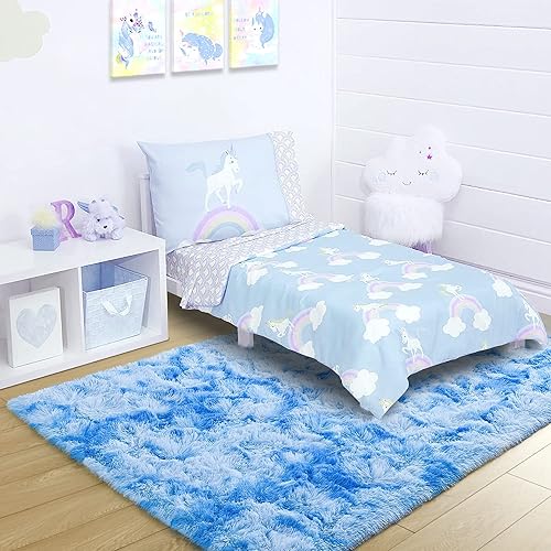 Miniatura 3 de Noahas Alfombra suave y lanuda para dormitorio, para habitación de niños y niñas, bonita alfombra mullida para dormitorio de niños, alfombra pequeña