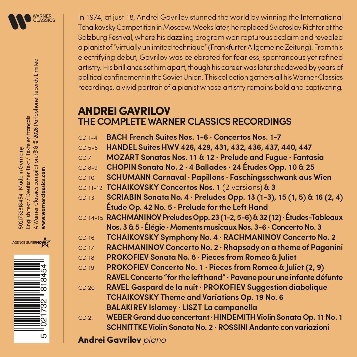 The Complete Warner Classics Recordings