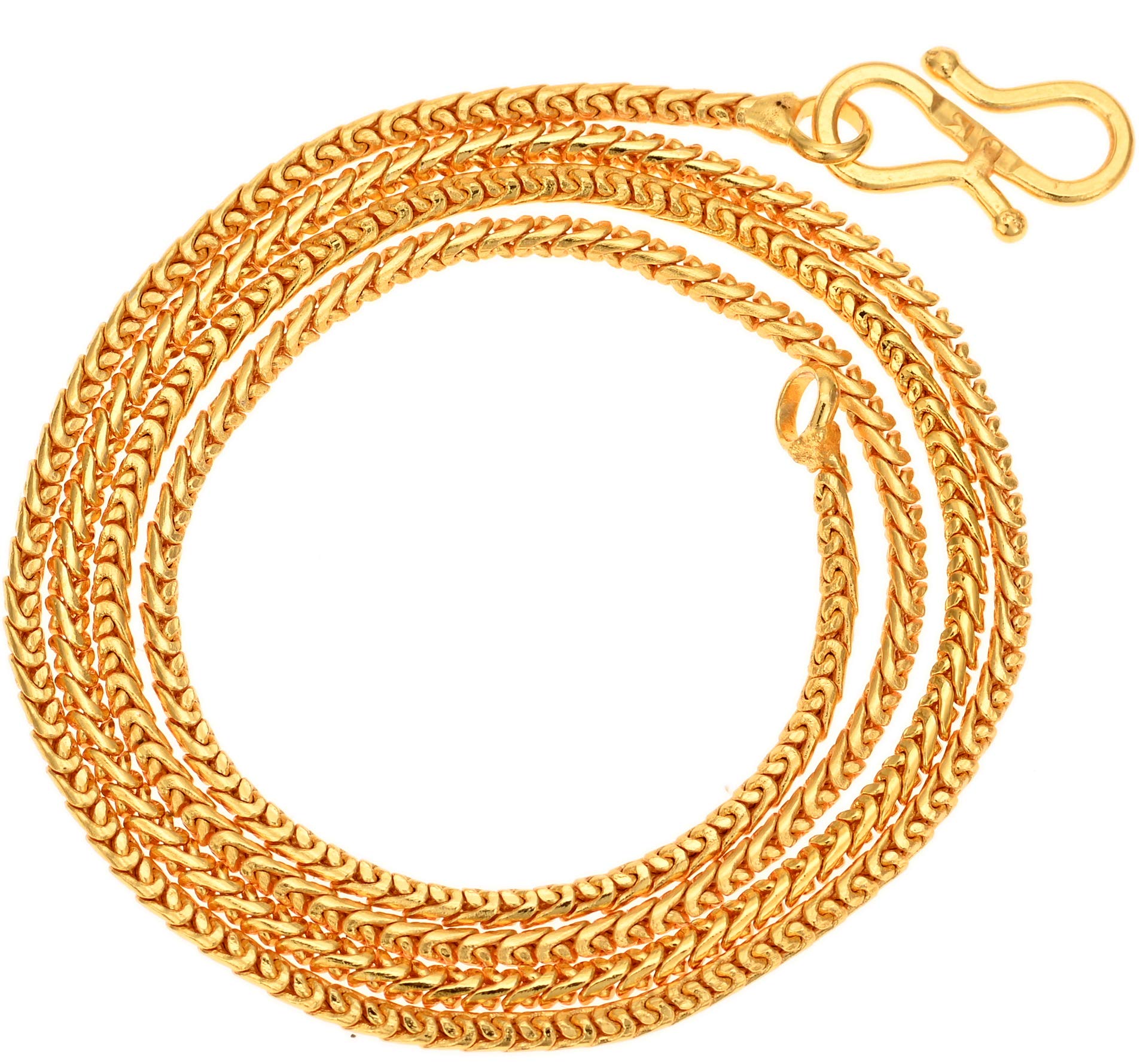 AanyaCentric 1 Gram Gold Jewellery Chain - Exquisite Gold Plated Brass Necklace Perfect For Special Occasions, Thick Enough To Get Noticed For Womens (B07G6N7BNQ) Amazon Price History, Amazon Price Tracker