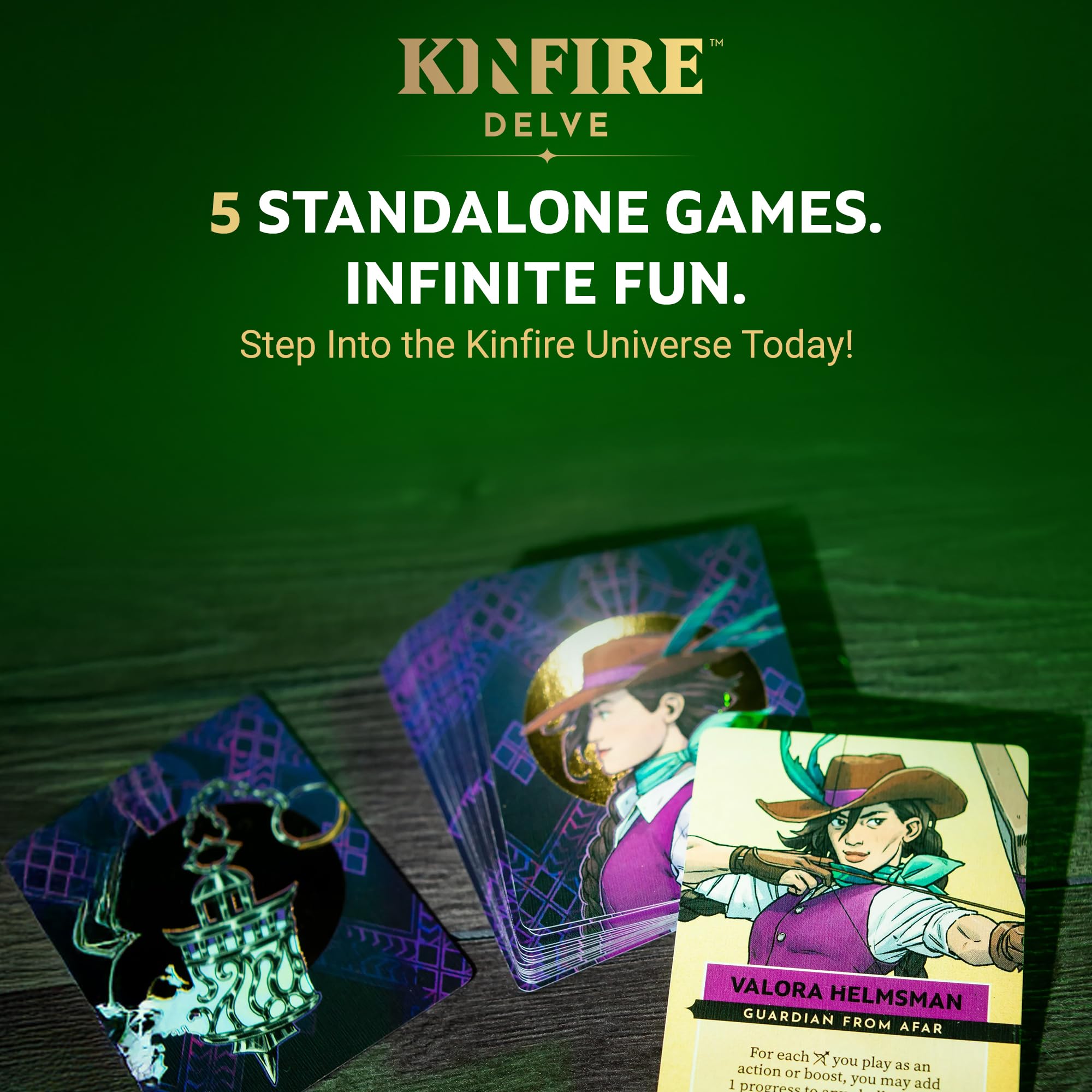 Kinfire Delve: Callous’ Lab – Tactical Solo or 2-Player Card & Dice Game, Puzzle-Focused Adventure with Replayable Depths, Ages 14+, 60+ Min Gameplay (Part of the Kinfire Universe: 5 Standalone Games)