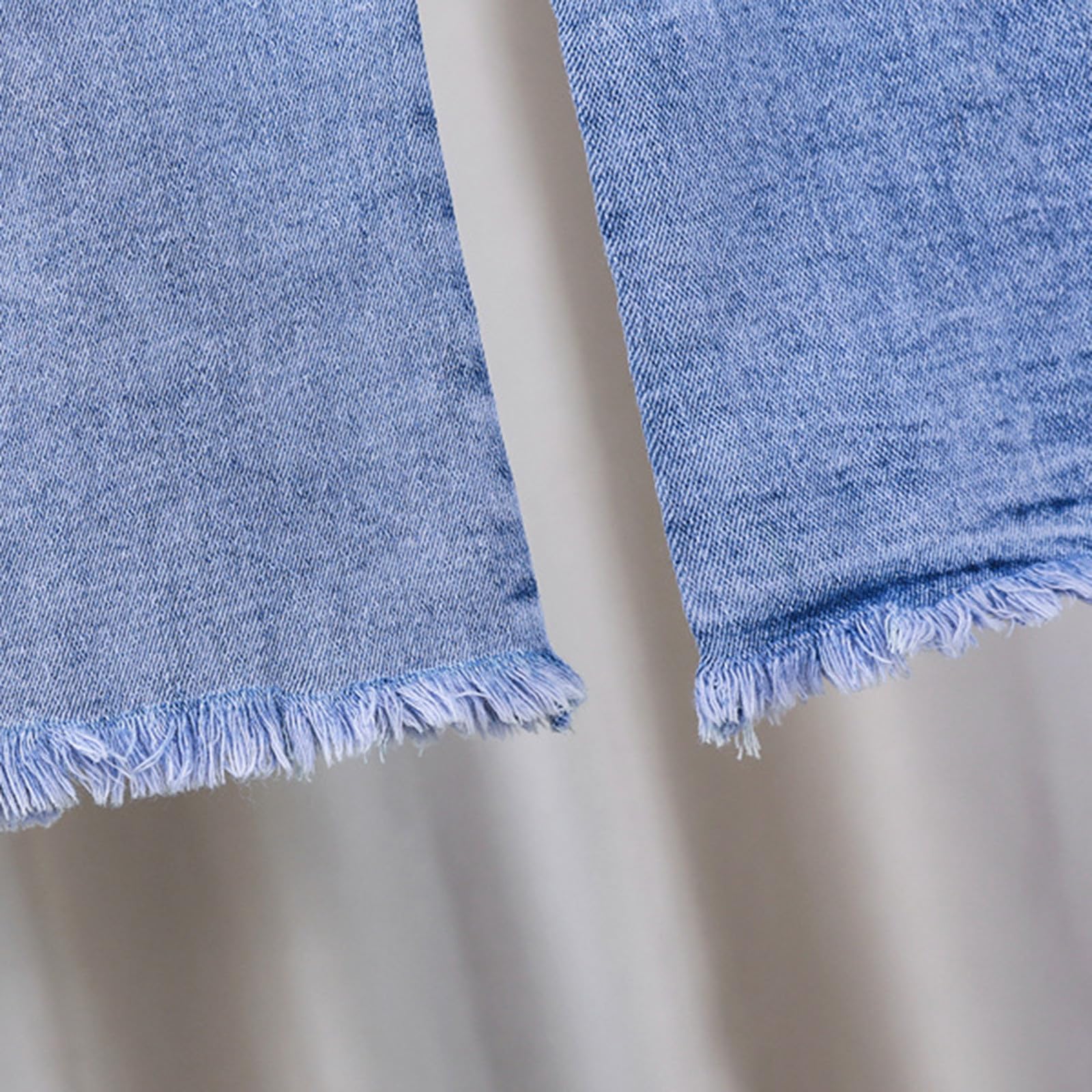 Generisch Pantalon en jean pour bébé fille - Taille élastique, Rose, 3-4 ans