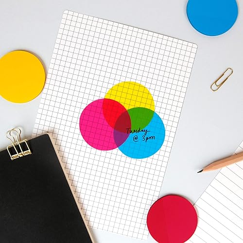Miniatura 3 de Suck UK CMYK - Notas adhesivas transparentes | Bloc de notas autoadhesivo en colores vibrantes | Cian/Magenta/Amarillo | Capa para hacer colores del
