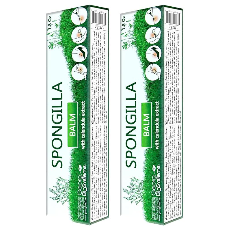 Bálsamo corporal Georg BioSystems com castanha-da-índia, calêndula e mentol, 50 g, pacote com 2