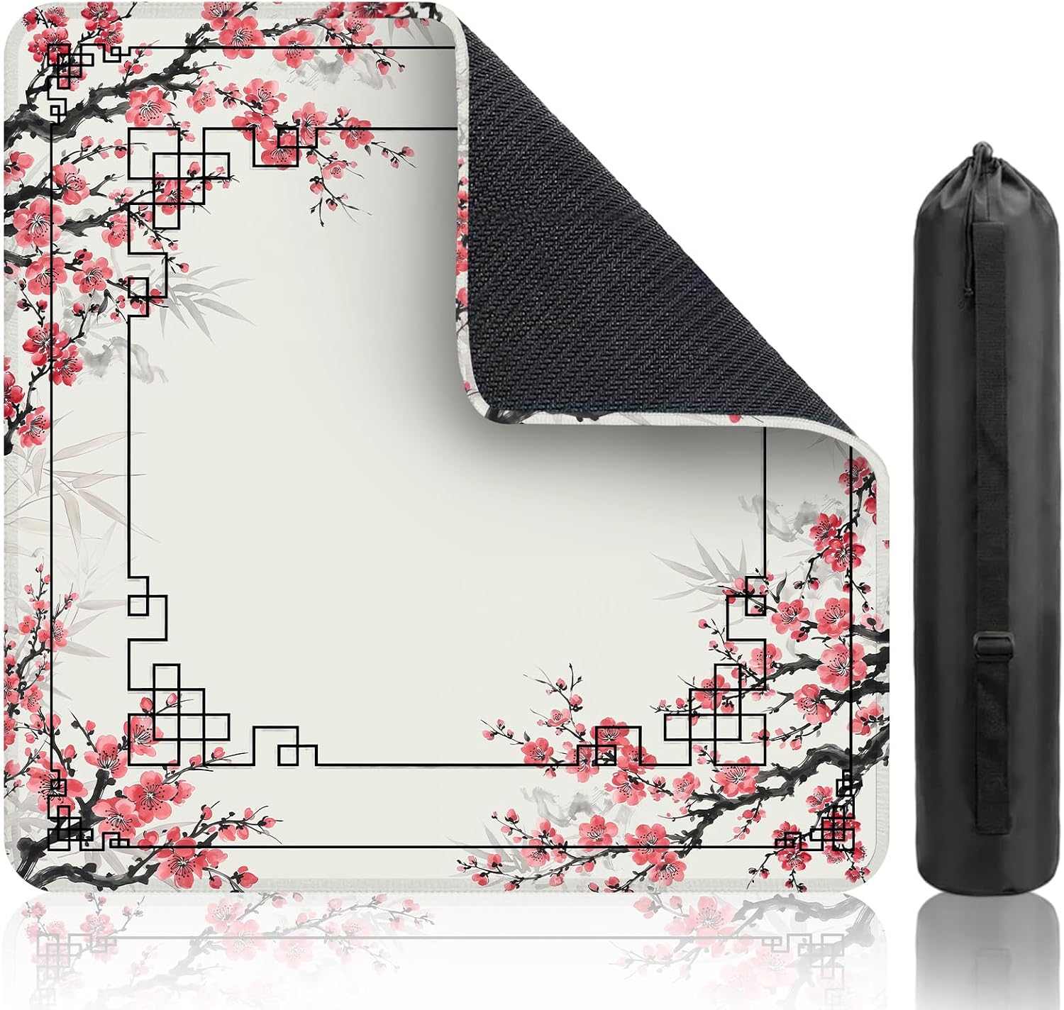 Red Plum Blossom Mahjong Mat