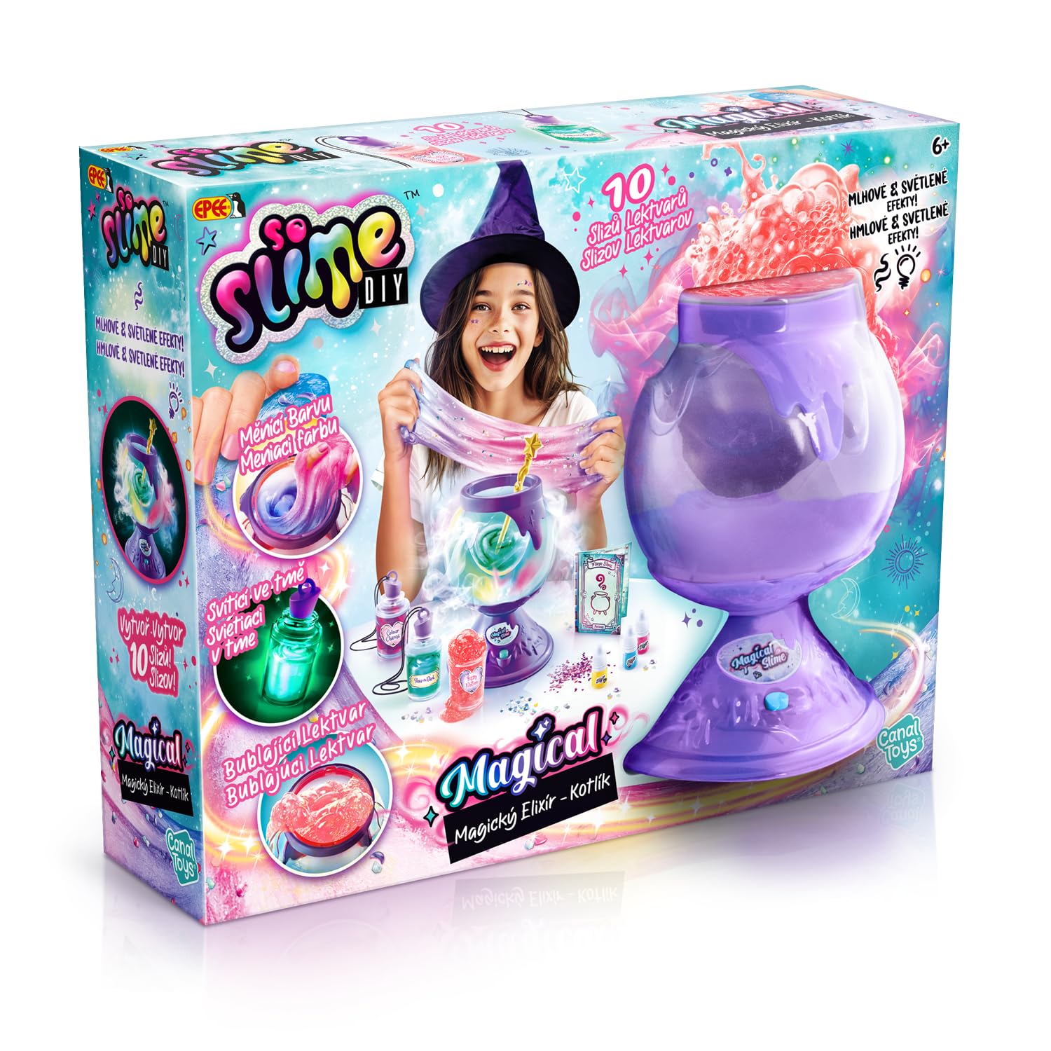 C Toys - So Slime – Die Zaubertränke für Kinder ab 6 Jahren – Geschenkidee für 10 personalisierte Slimes mit magischen Effekten – SSC 371