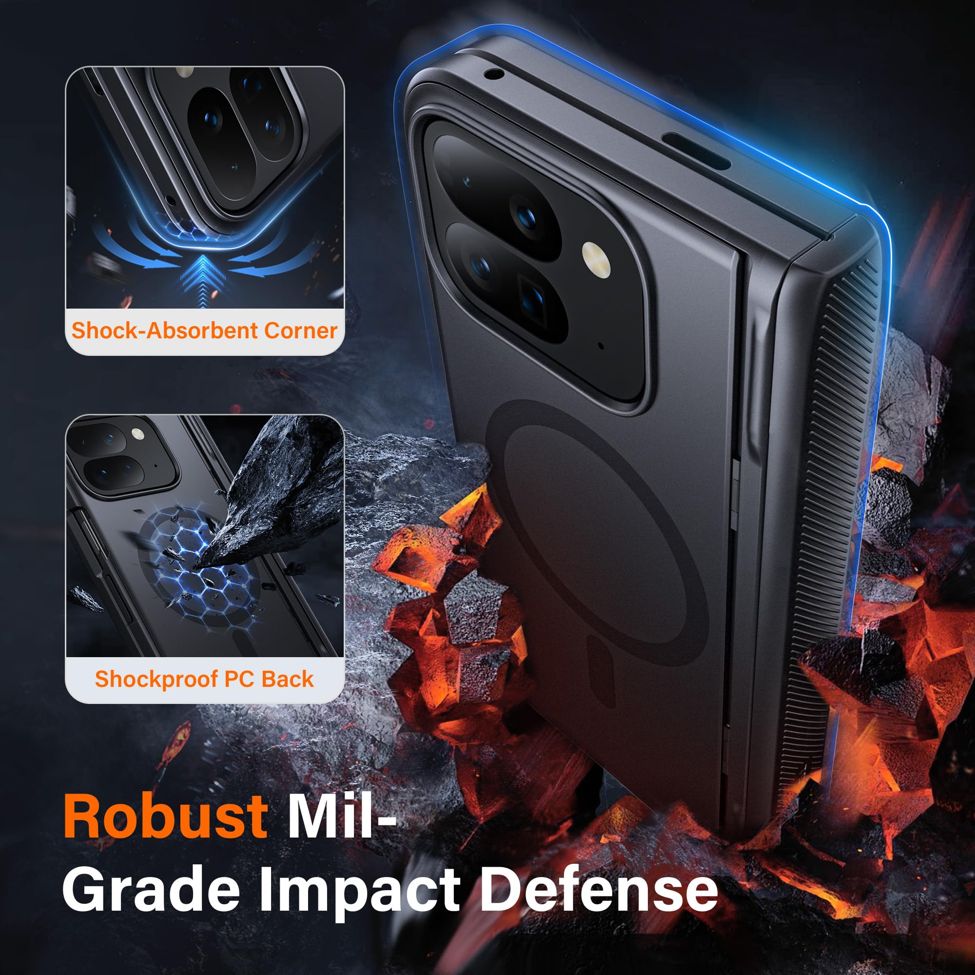 Amazon.com: TONGATE Magnetic for Pixel 9 Pro Fold Case with