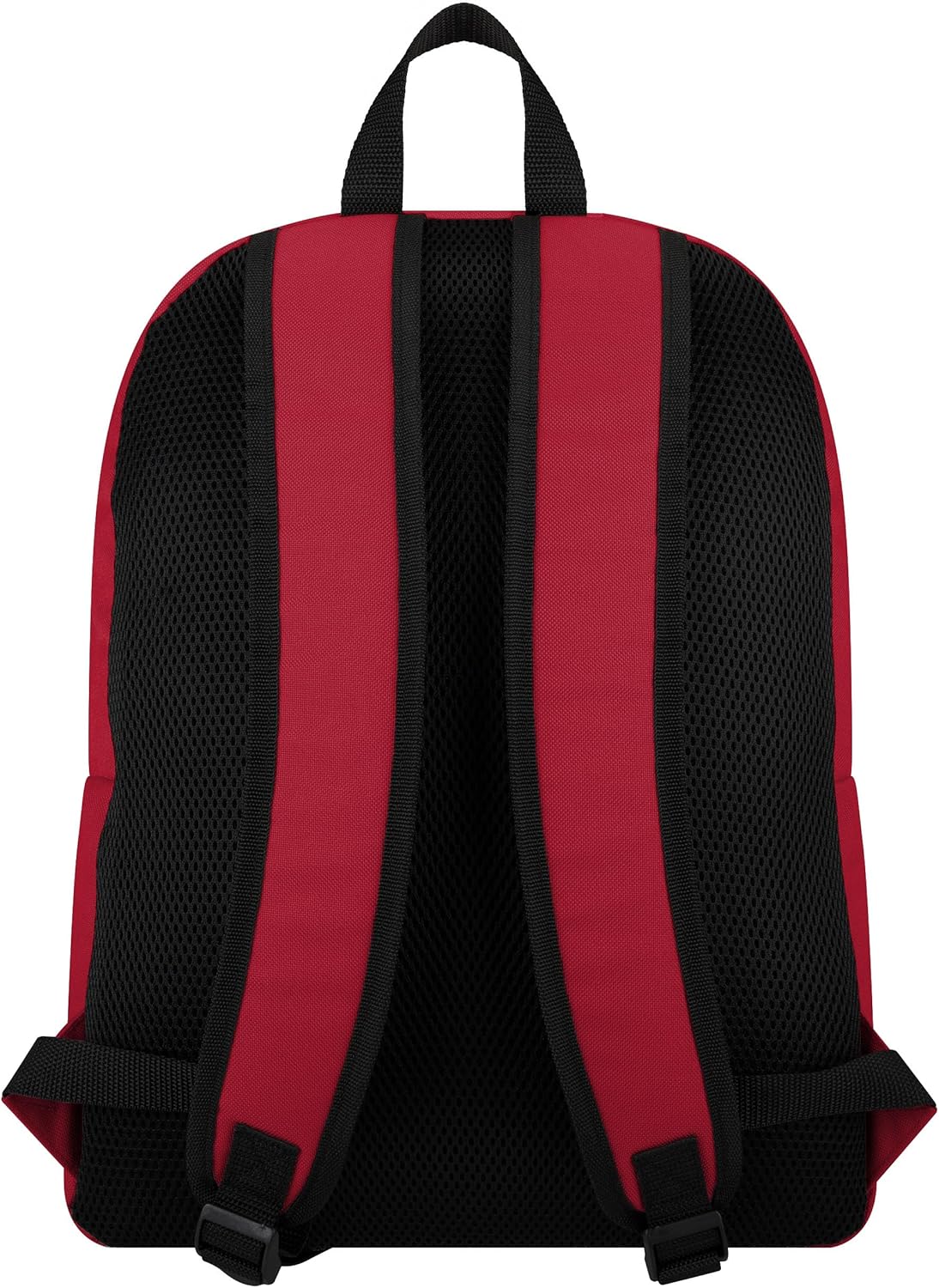 FOCO NFL Officially Licensed Team Color Primary Logo Solid Stripe Football School Bag Travel Backpack - San Francisco 49ers - Red - Image 3