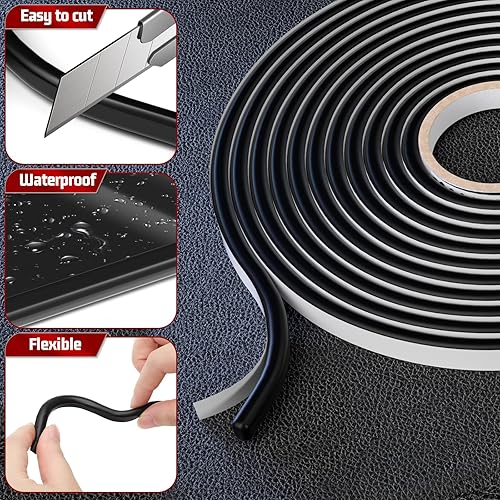 Miniatura 3 de ZXMOTO Sellador de faros delanteros de 13 pies, reacondicionado, cuerda de butilo, pegamento de goma para faros de coche, ventana, puerta,