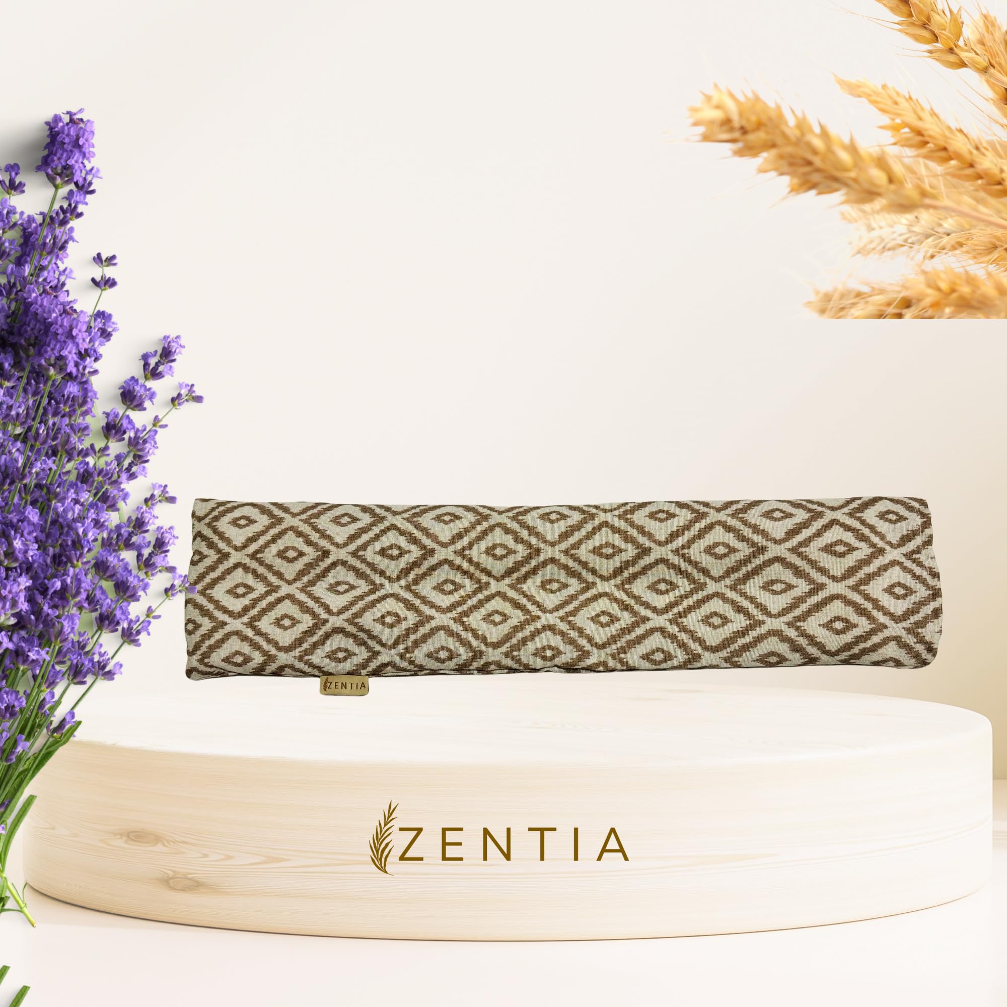 Sacco Semi Microonde 12x50cm Lavanda, 100% Cotone - Borsa Termica Calore e Freddo - Cuscino Cervical Grande