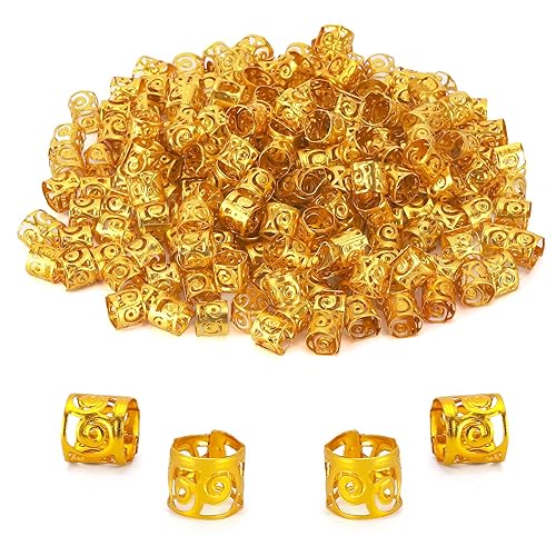 Miniatura 8 de 200 rastas de cuentas trenzadas para el cabello clips de anillos de pavor cerraduras de pavor puños de metal decoración y accesorios de joyería