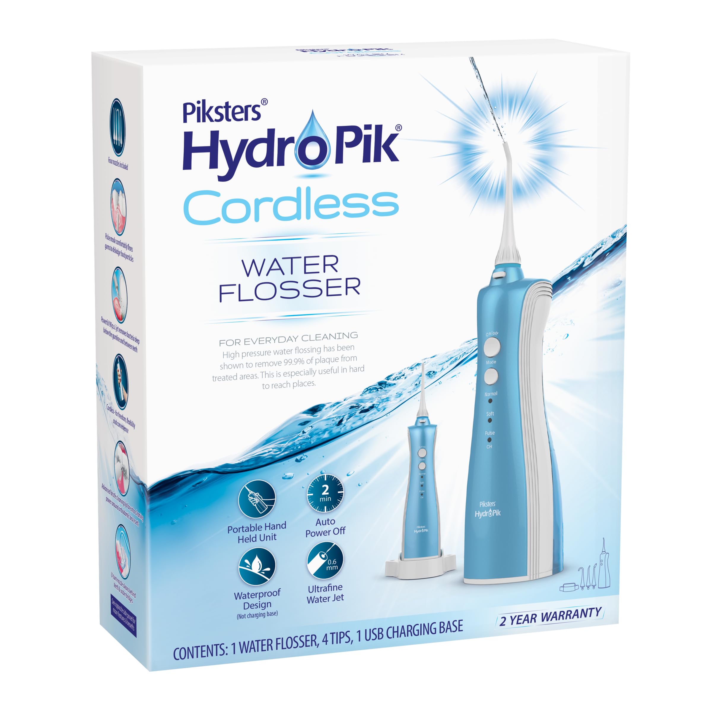 Piksters HydroPik Water Flosser - Cordless