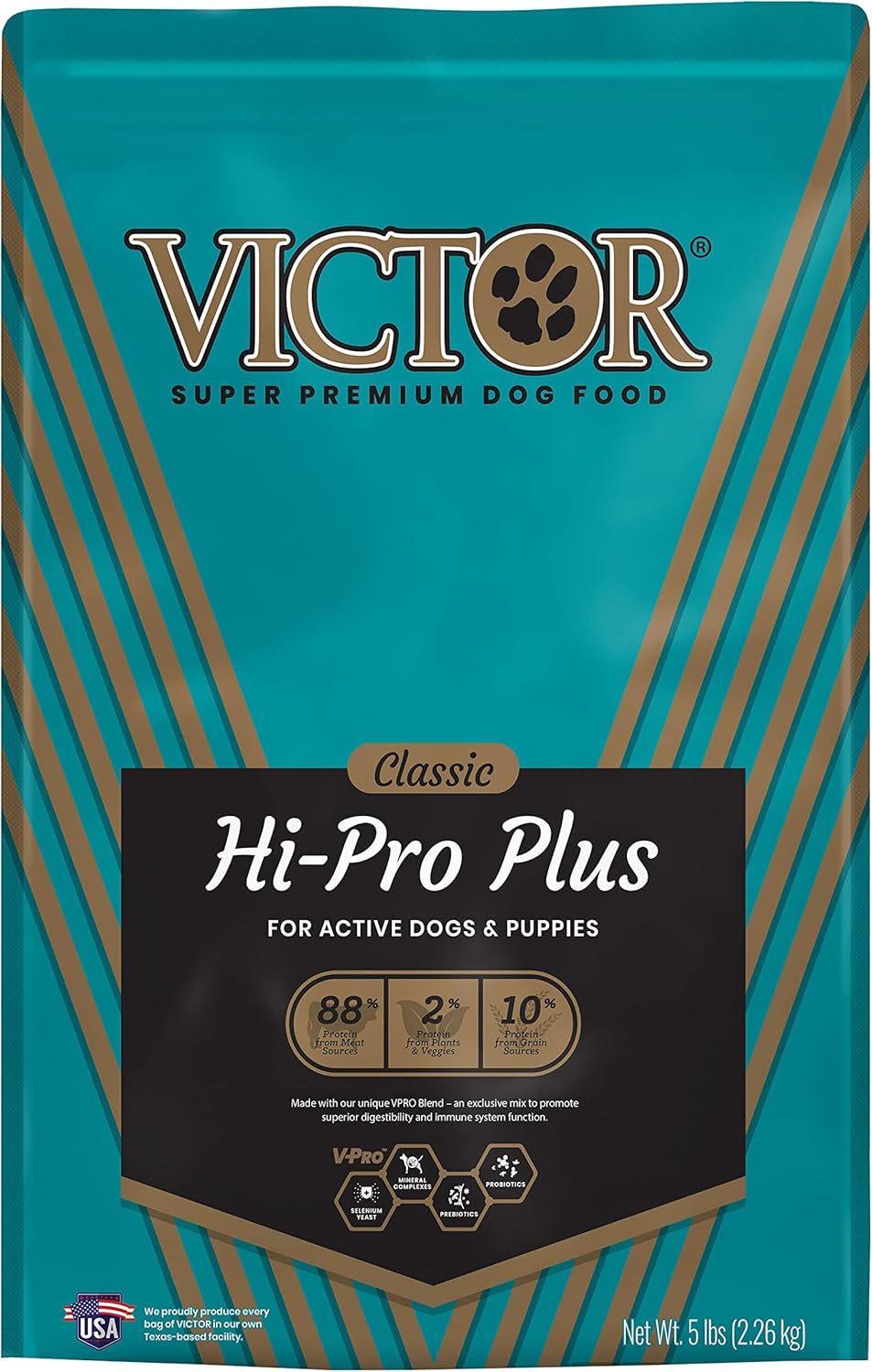 Victor Super Premium Dog Food – Hi-Pro Plus Dry Dog Food – 30% Protein, Gluten Free - for High Energy and Active Dogs & Puppies, 40lbs : Pet Supplies