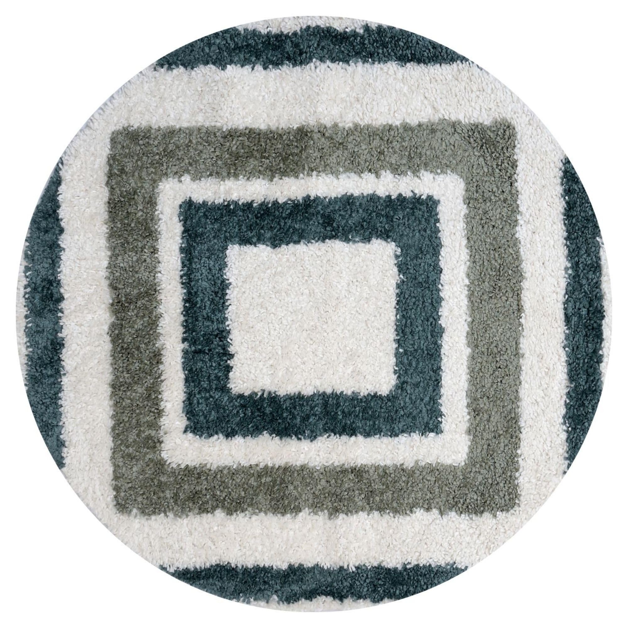Rackhams Green Moodi Shaggy Marina Rug - Ø 120 Cm